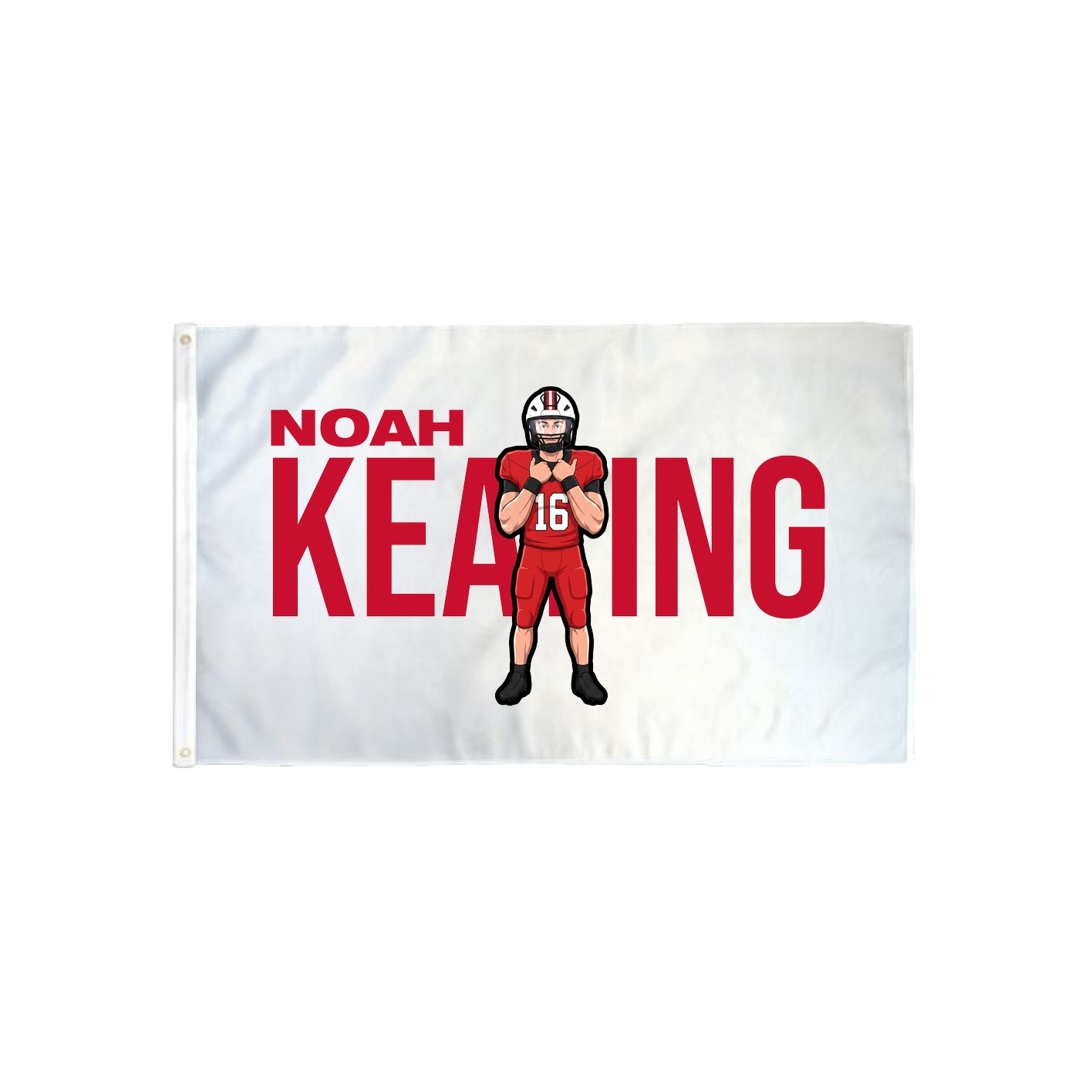 3x5 Flag — Player Name in Classic