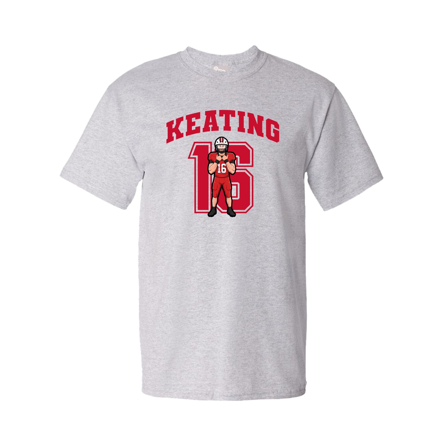Youth Tee — Number in Grey