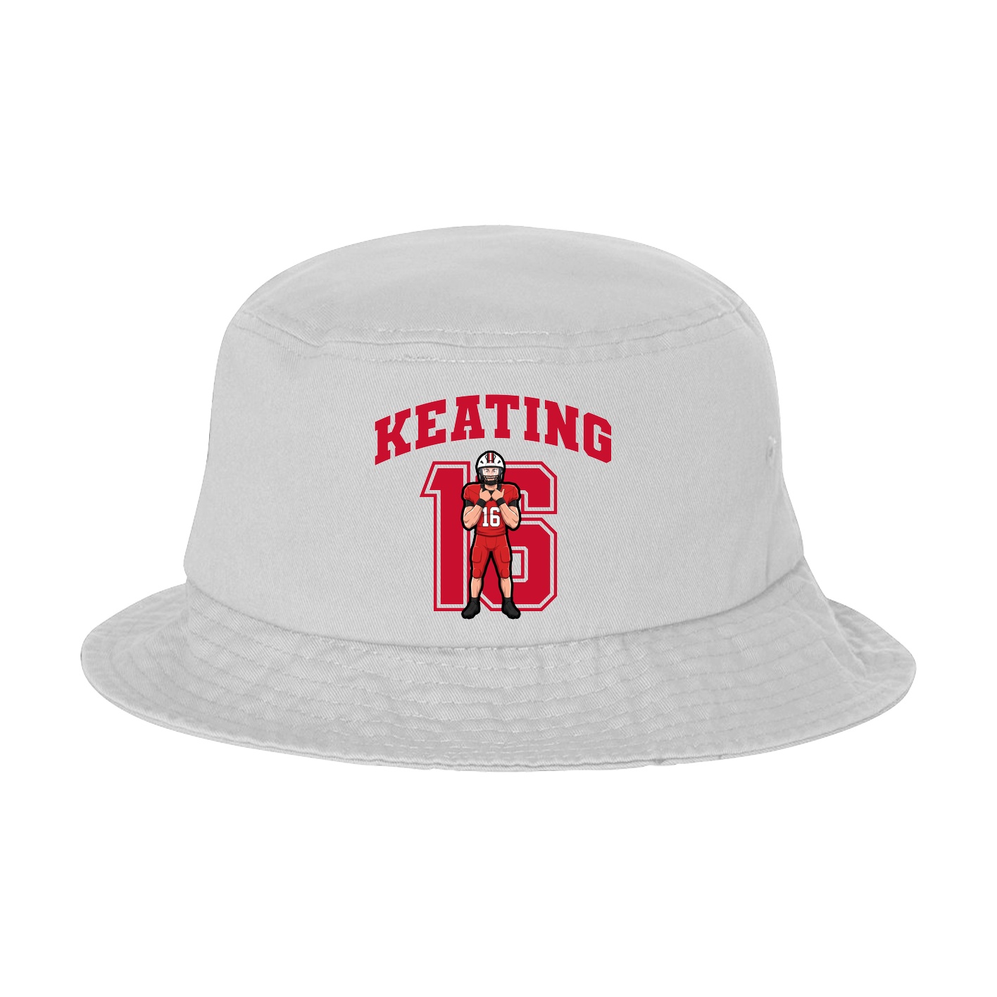 Bucket Cap — Number in White