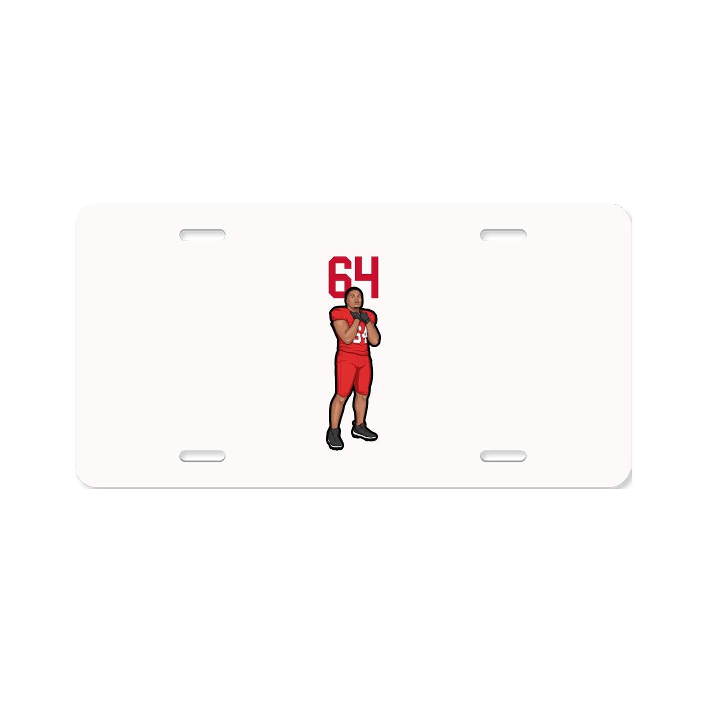 License Plate — Number Top in Classic