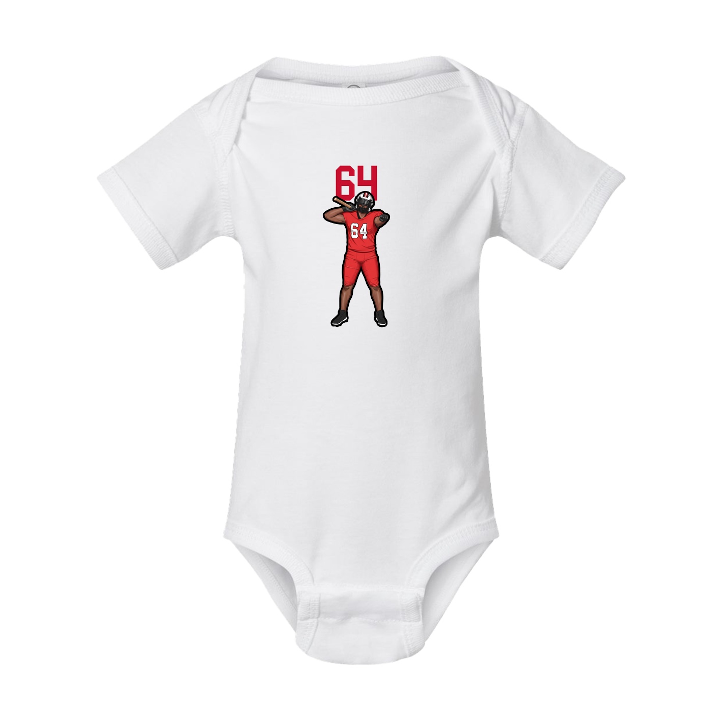 Baby Onesie — Number Top in White