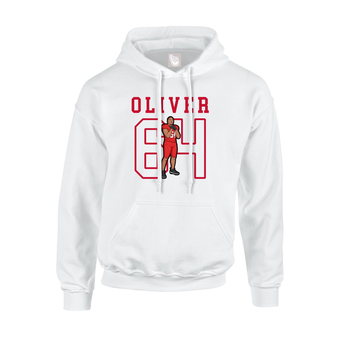 Hoodie — Shirsey in White