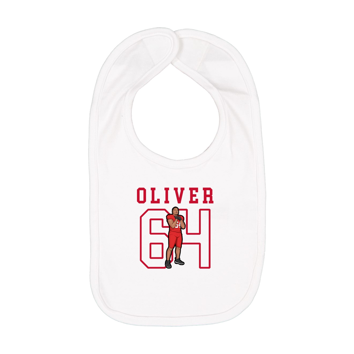 Infant Bib — Shirsey in White
