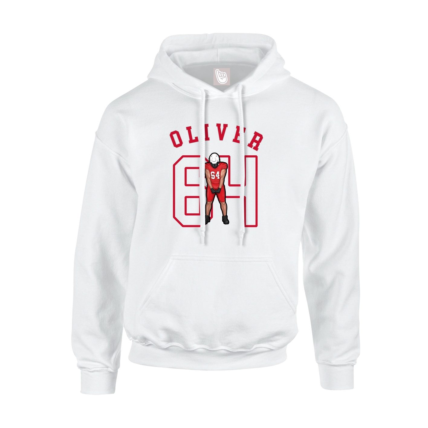 Hoodie — Shirsey Arch in White