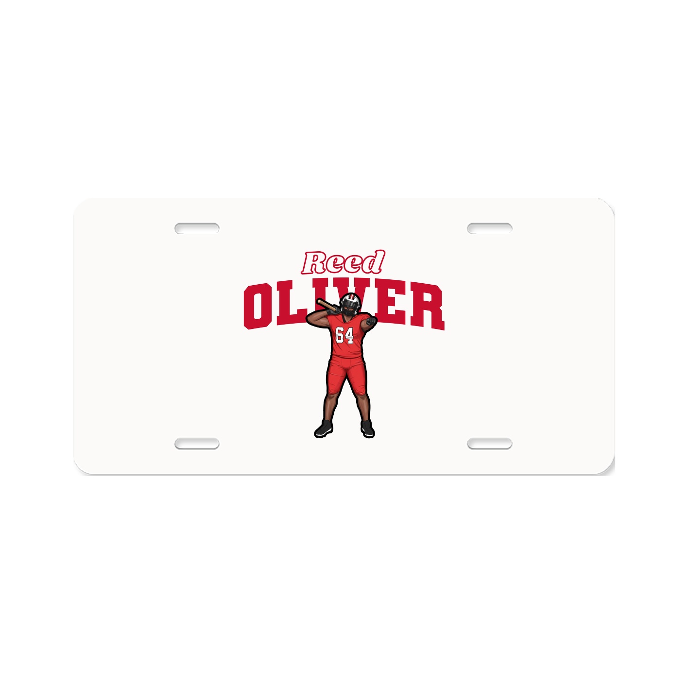 License Plate — Name Arch in Classic