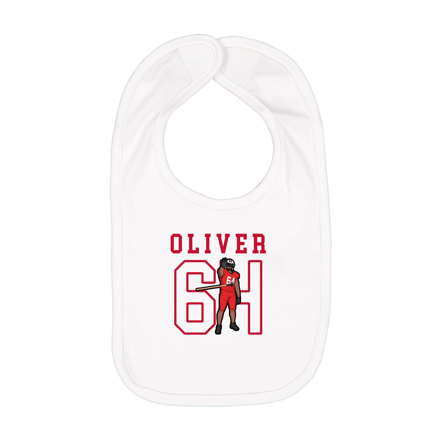 Infant Bib — Shirsey in White