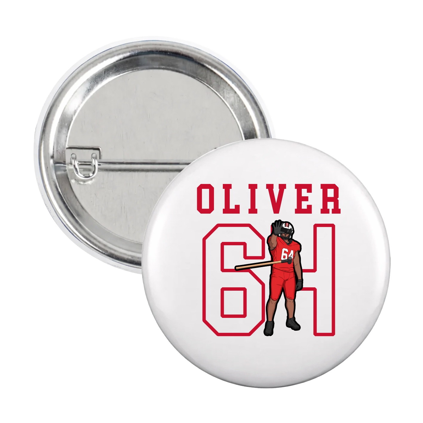 Game Day Button — Shirsey in White