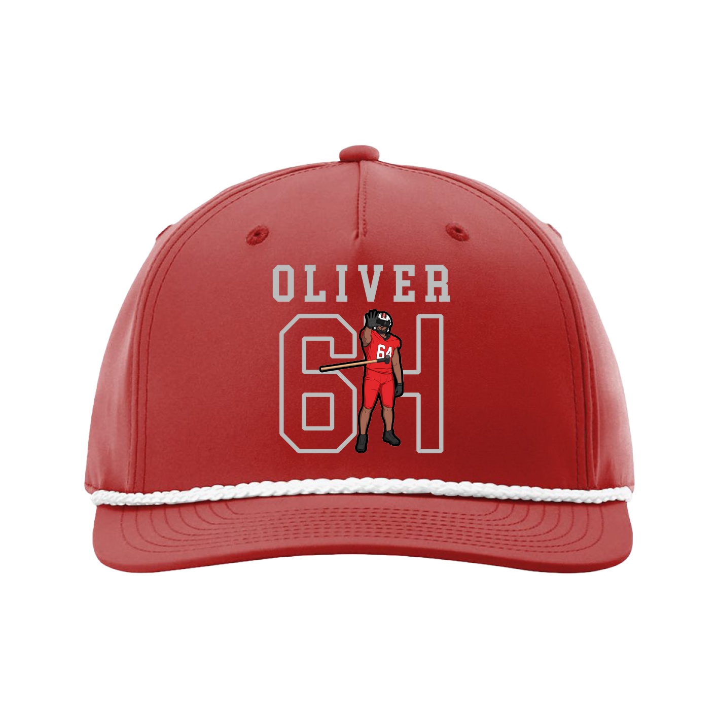 Five-Panel Classic Rope Cap — Shirsey in Red