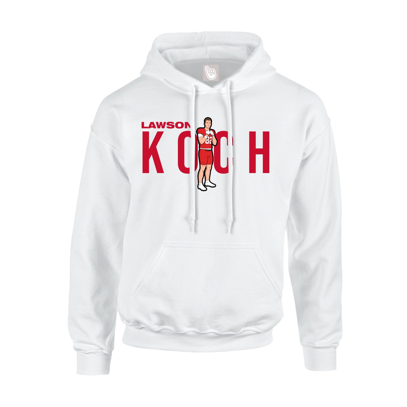 Hoodie — Player Name in White