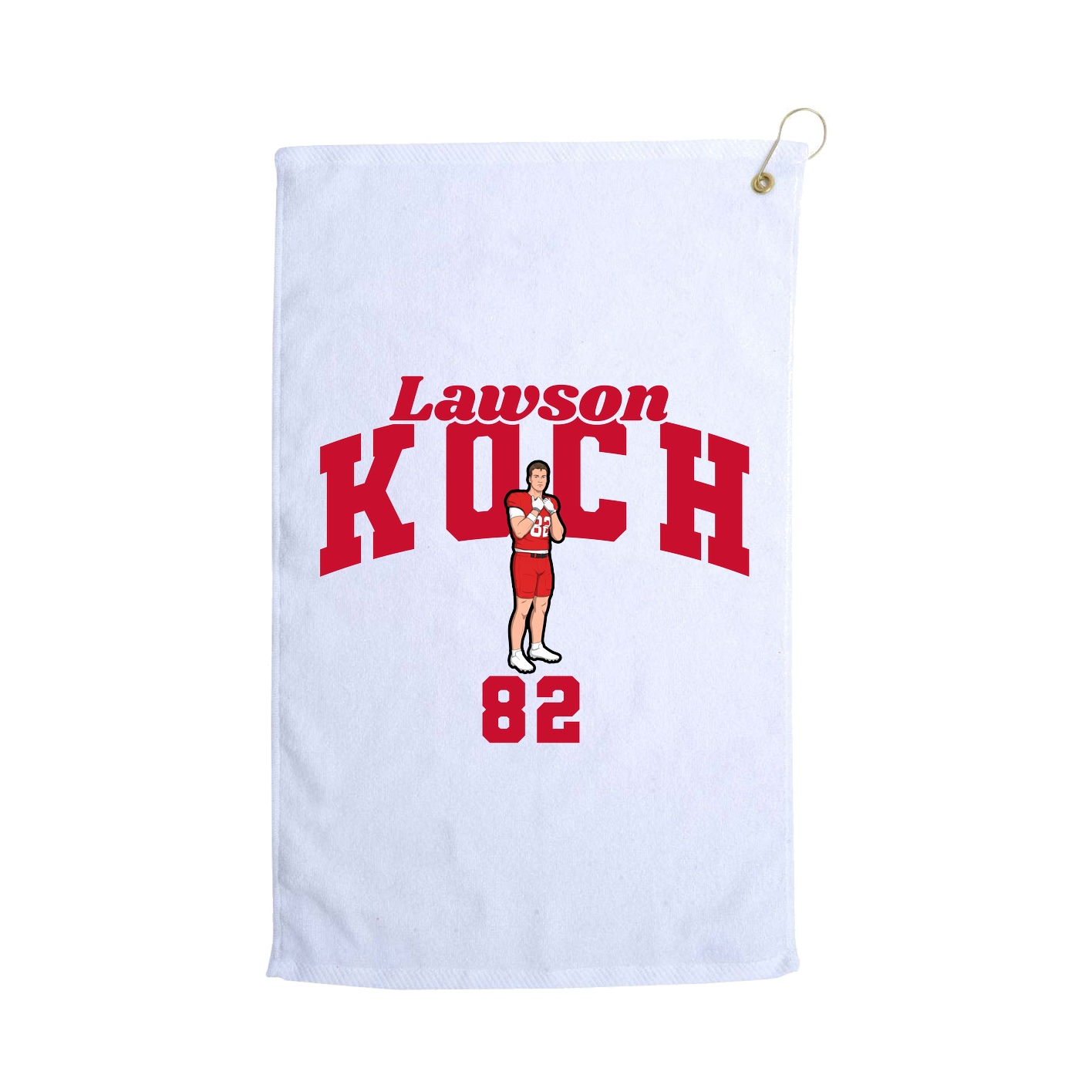 Golf Towel — Signature Arch in White