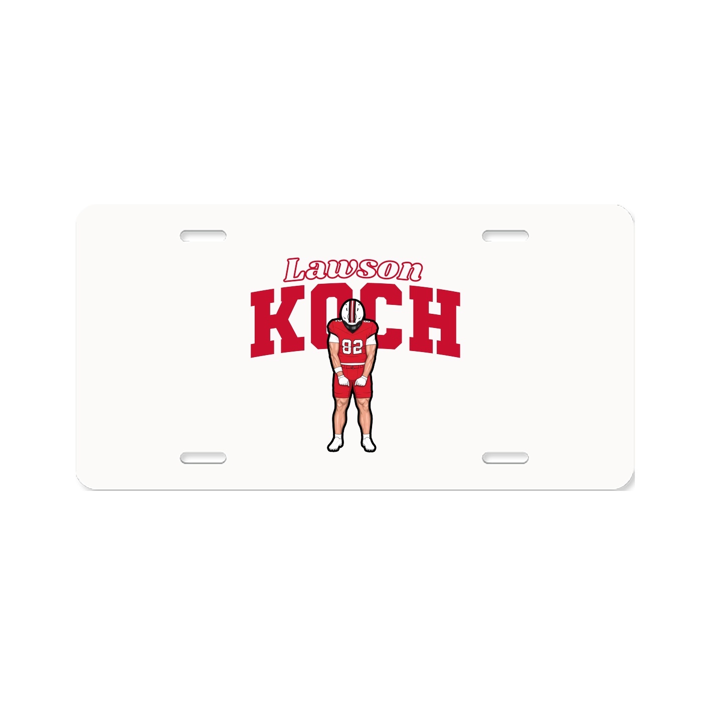 License Plate — Name Arch in Classic