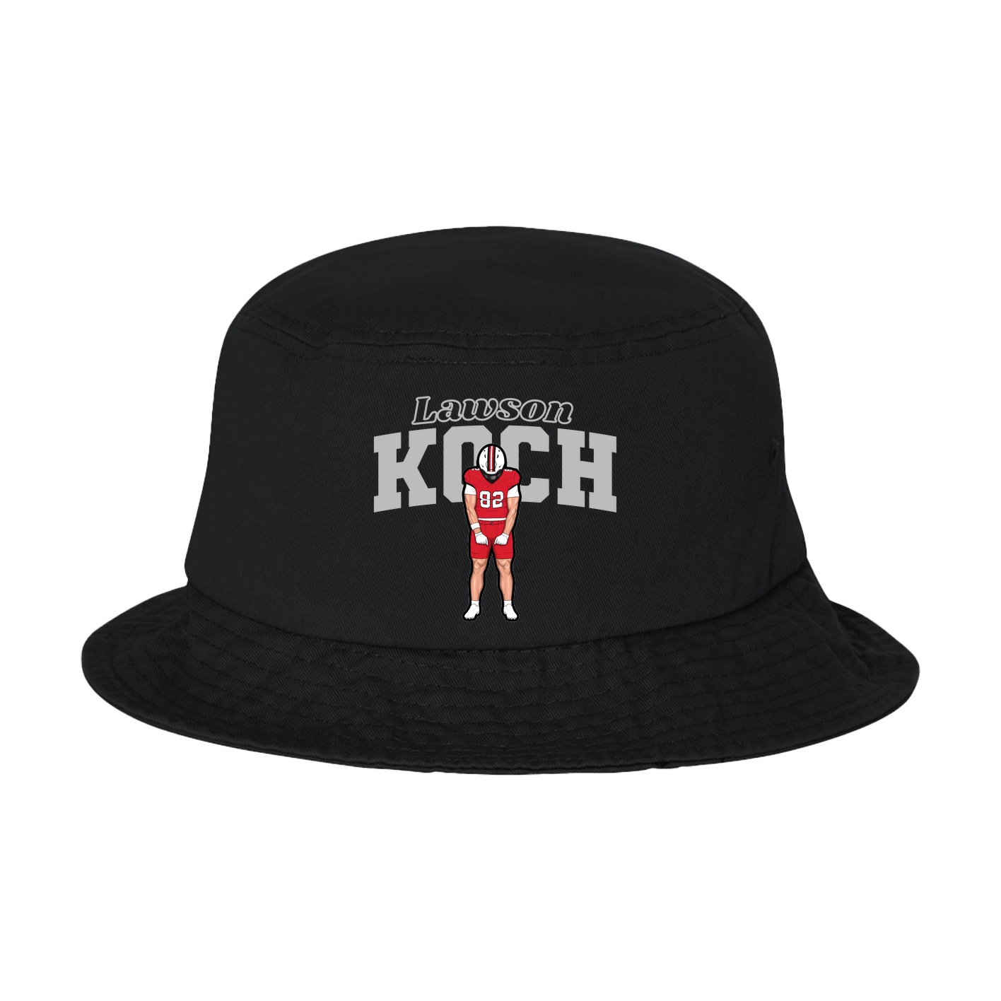 Bucket Cap — Name Arch in Black