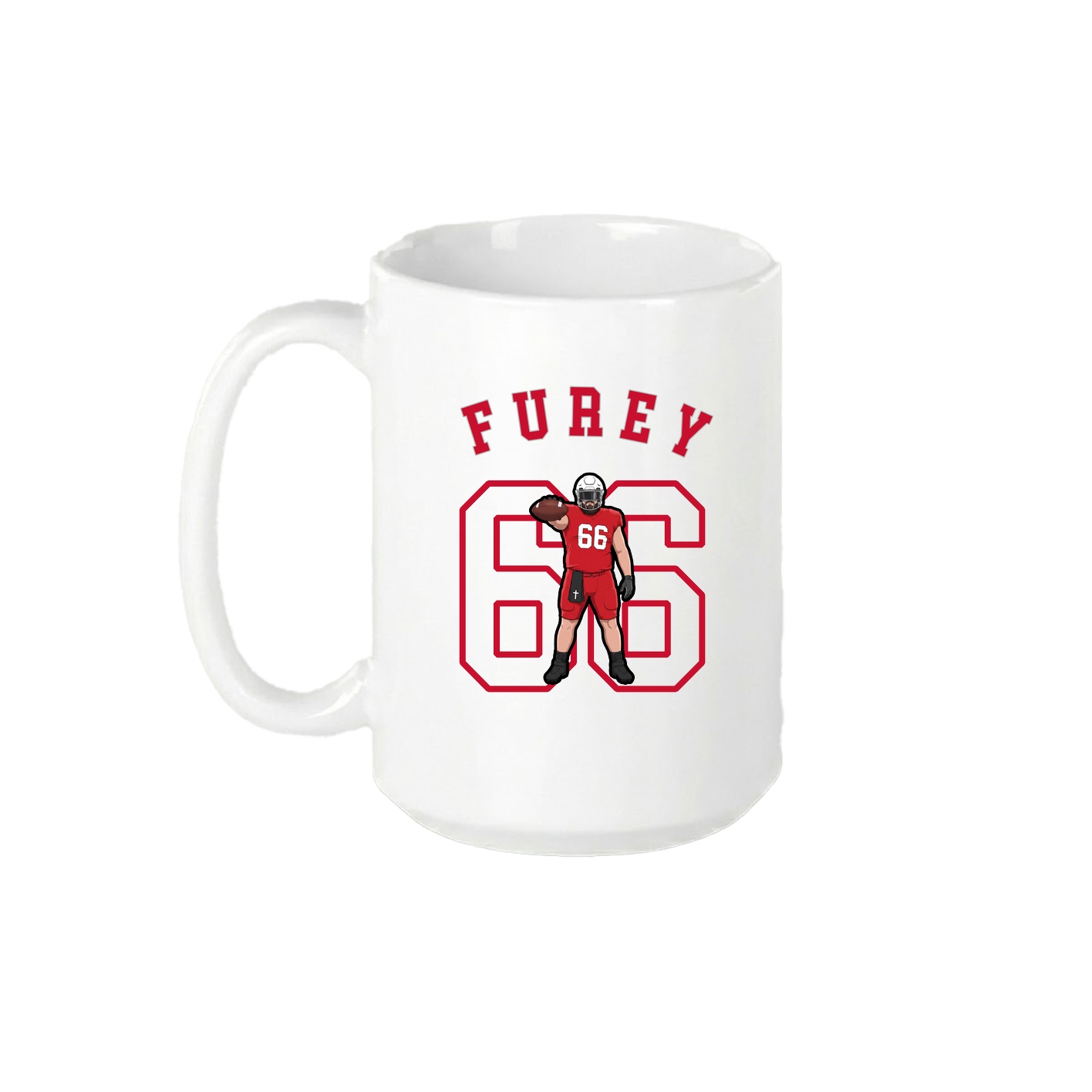 15oz Coffee Mug — Shirsey Arch in White
