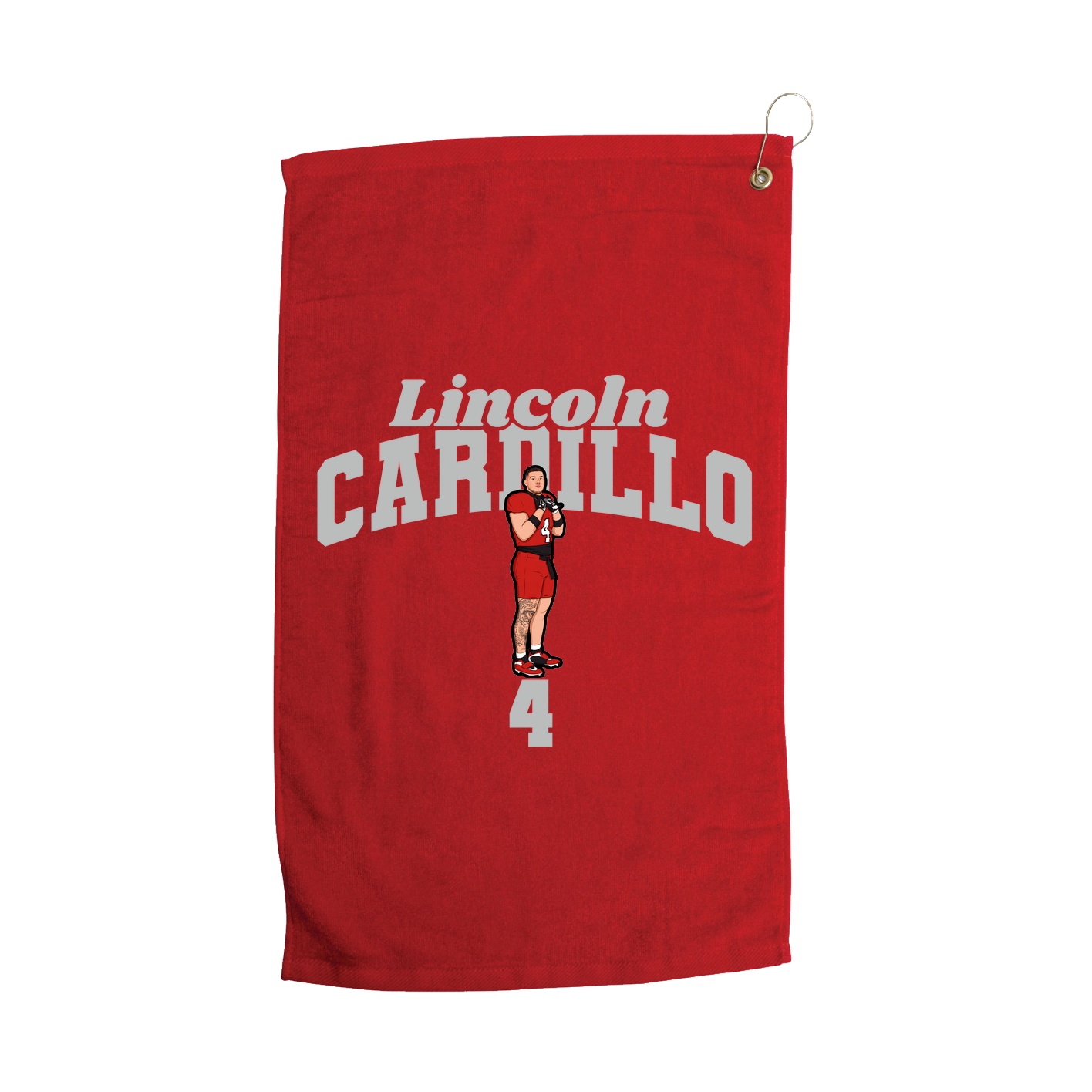 Golf Towel — Signature Arch in Red