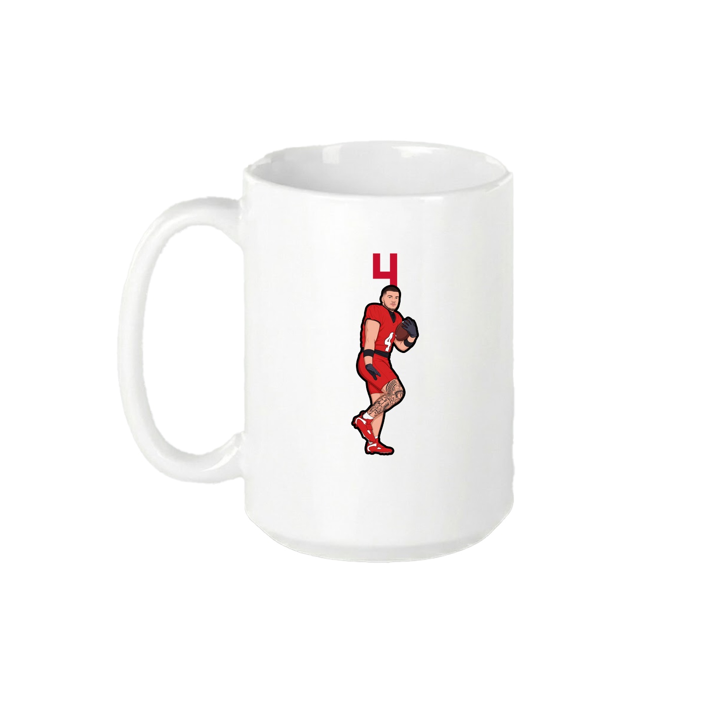 15oz Coffee Mug — Number Top in White