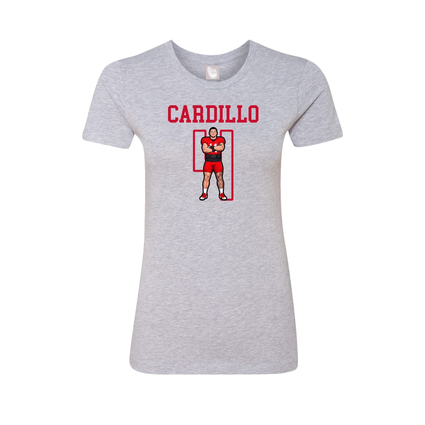 Fitted Women's Tee — Shirsey in Grey