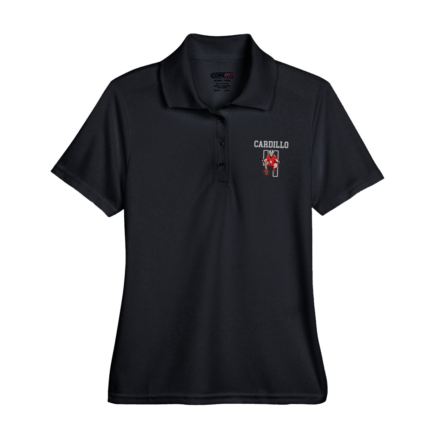 Womens Performance Polo — Shirsey in Black