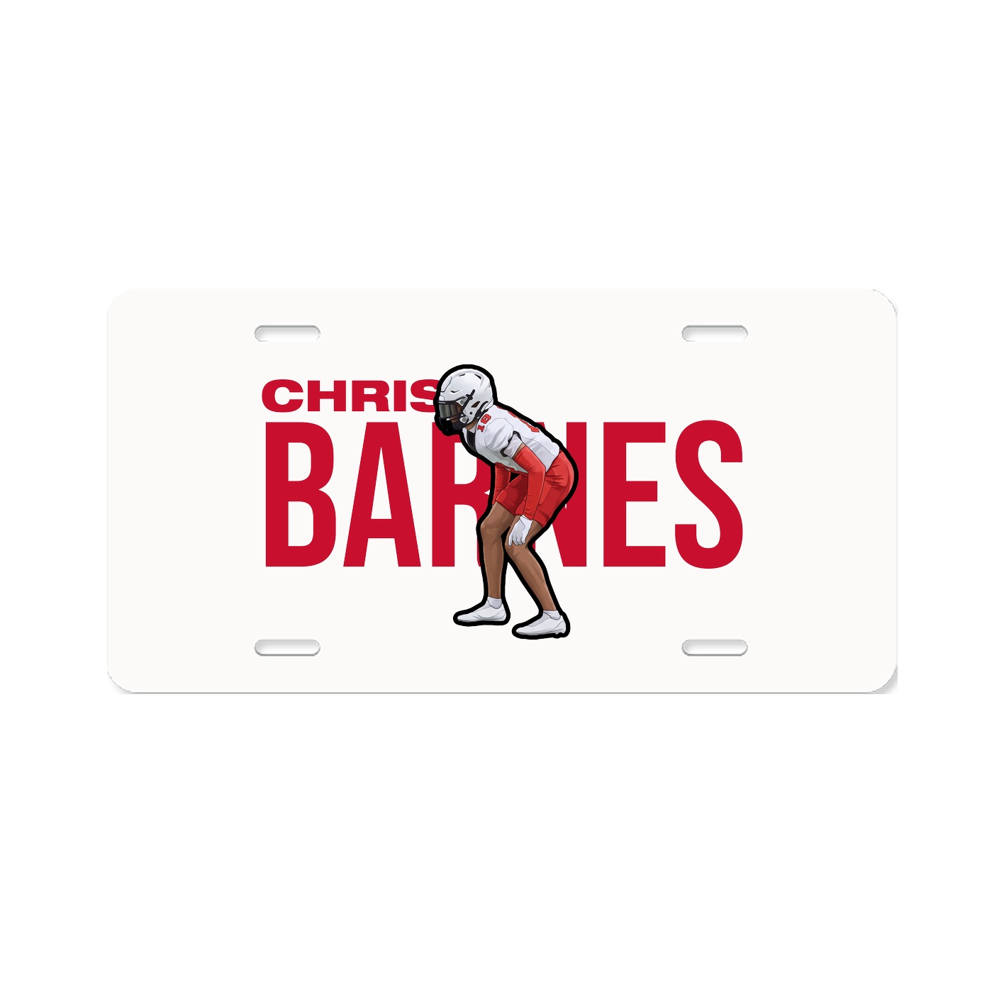 License Plate — Player Name in Classic
