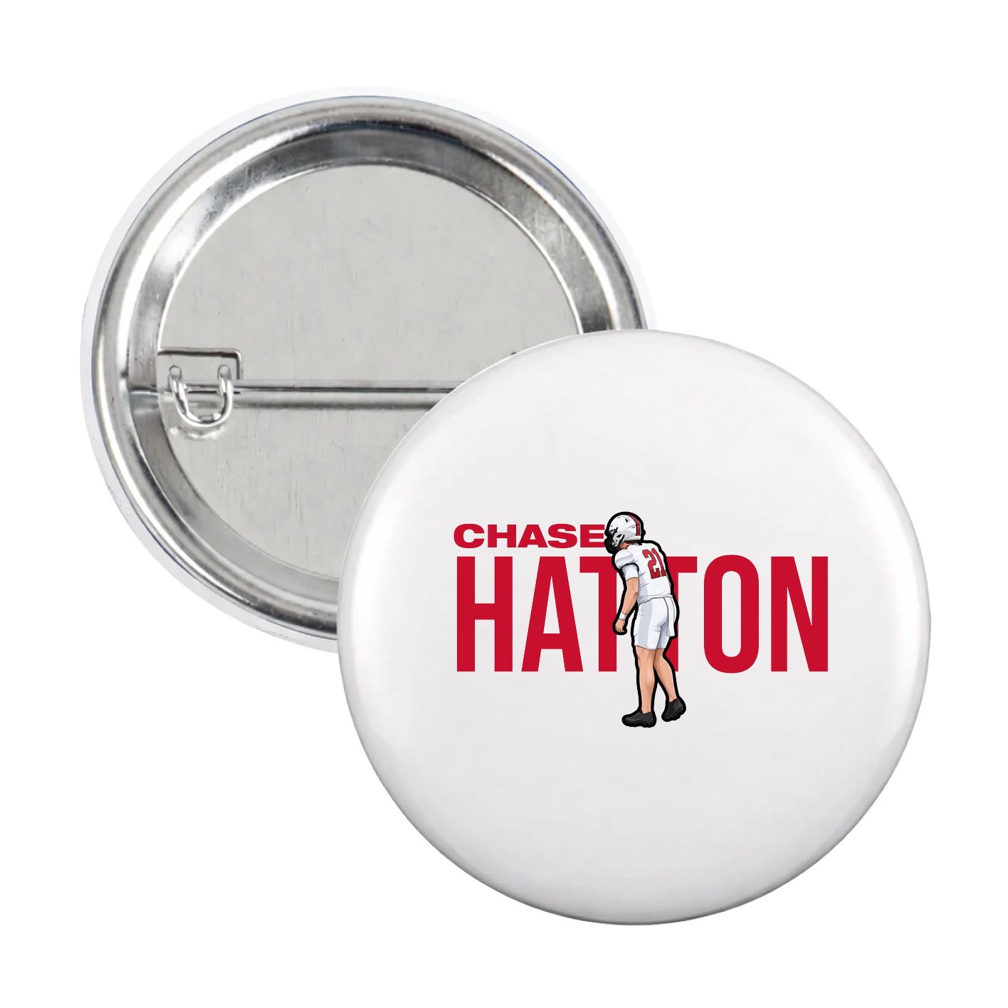 Game Day Button — Player Name in White