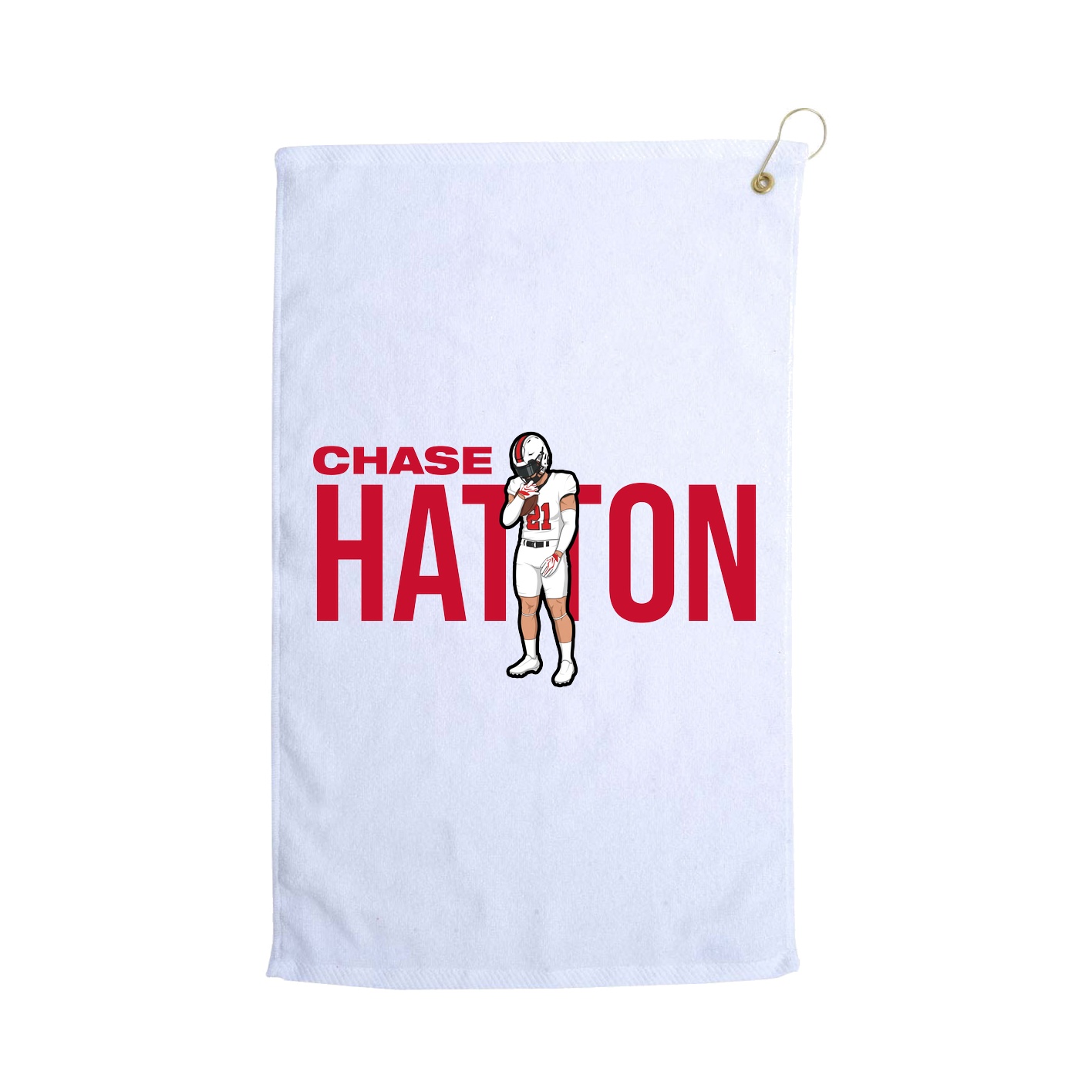 Golf Towel — Player Name in White