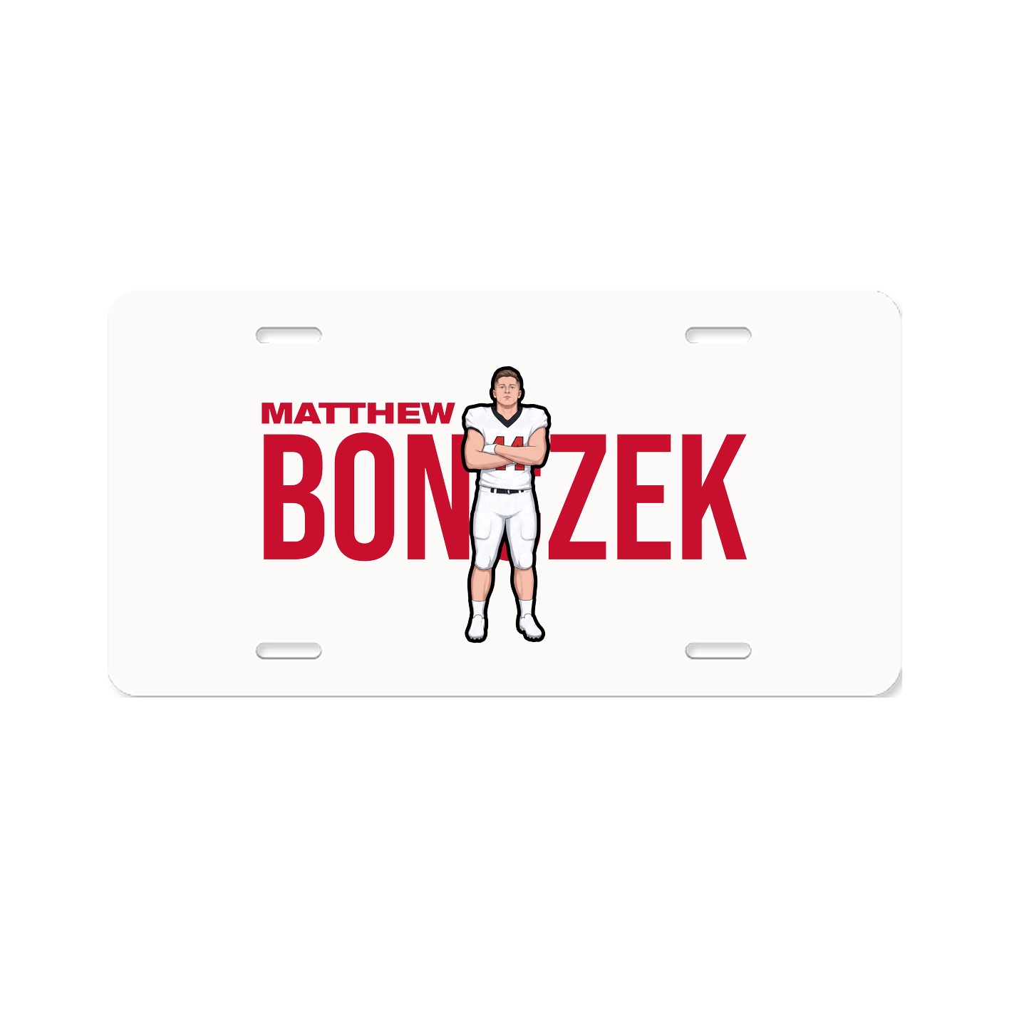 License Plate — Player Name in Classic