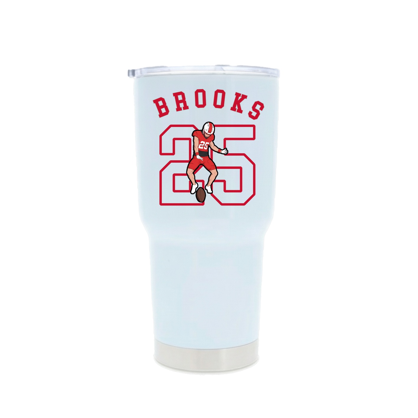 30oz Stainless Steel Tumbler — Shirsey Arch in White
