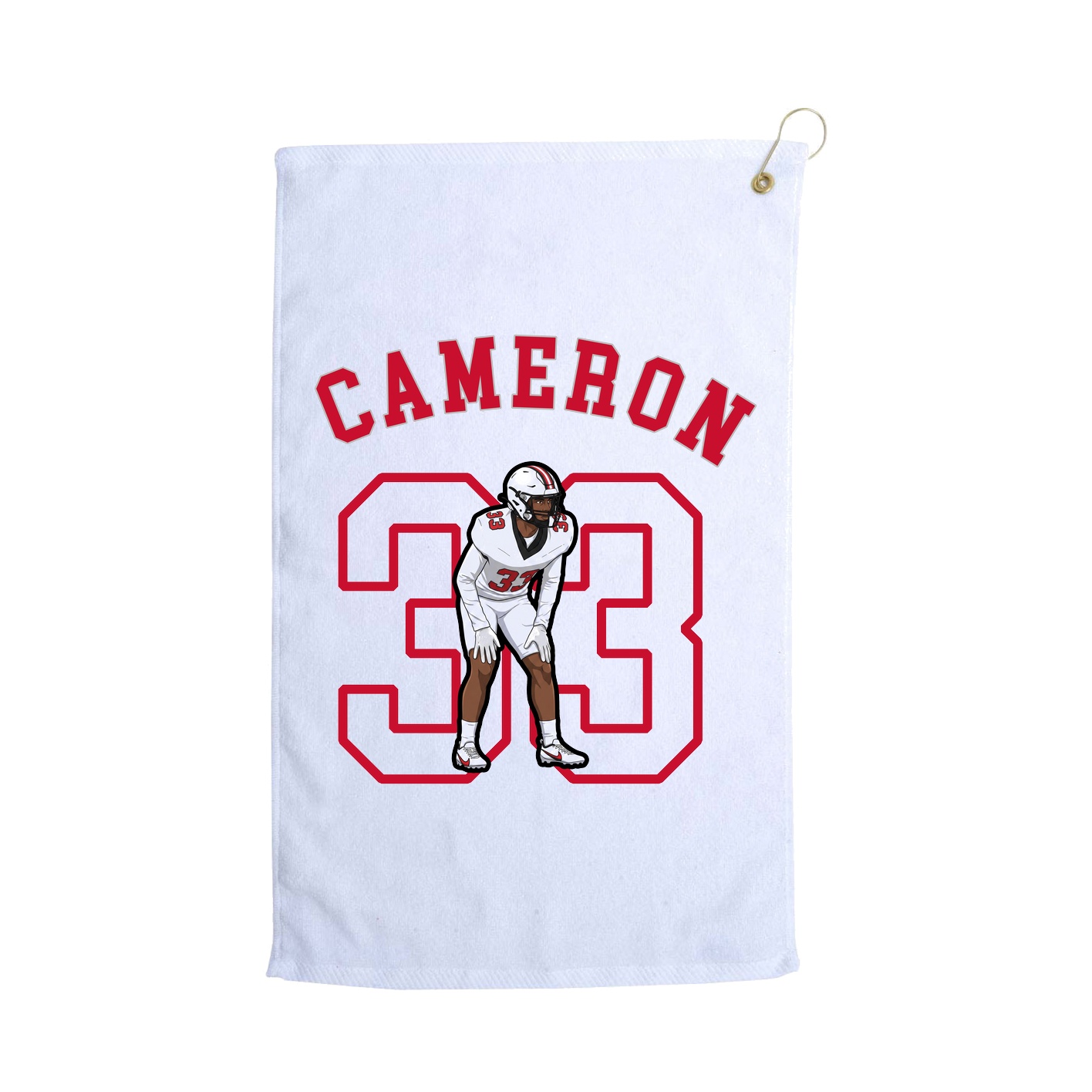 Golf Towel — Shirsey Arch in White