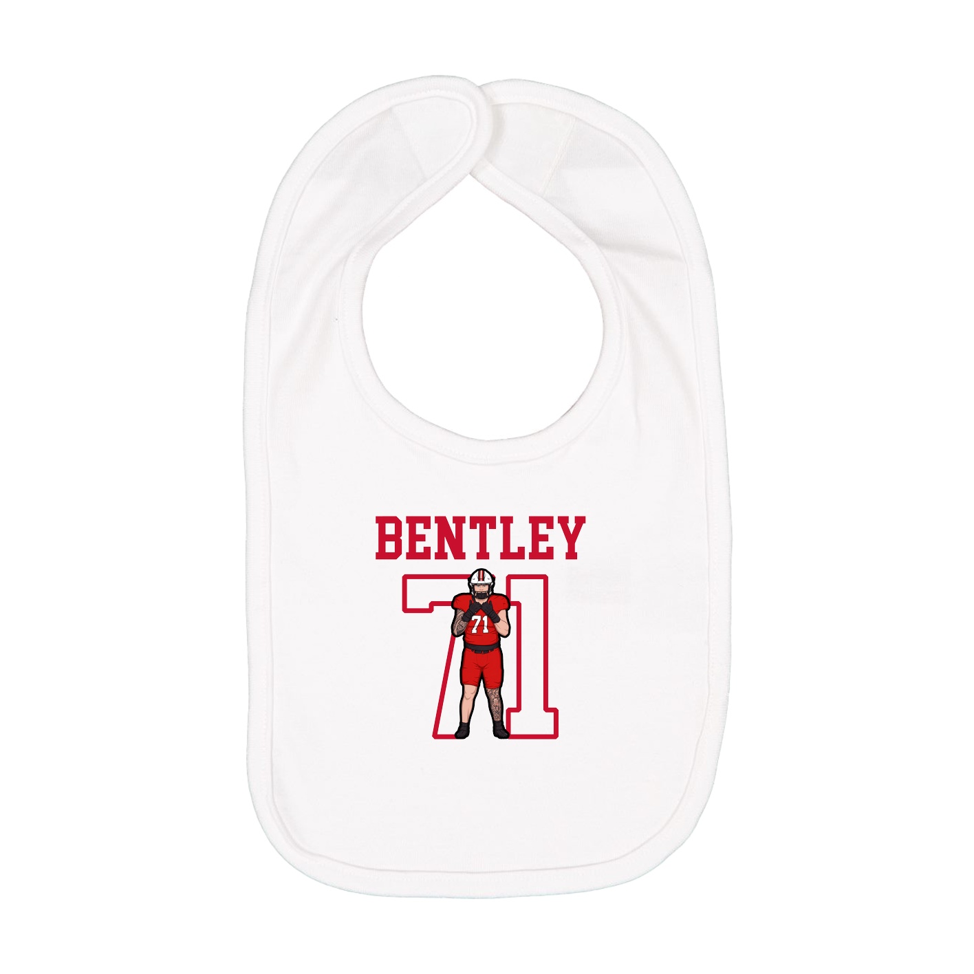 Infant Bib — Shirsey in White