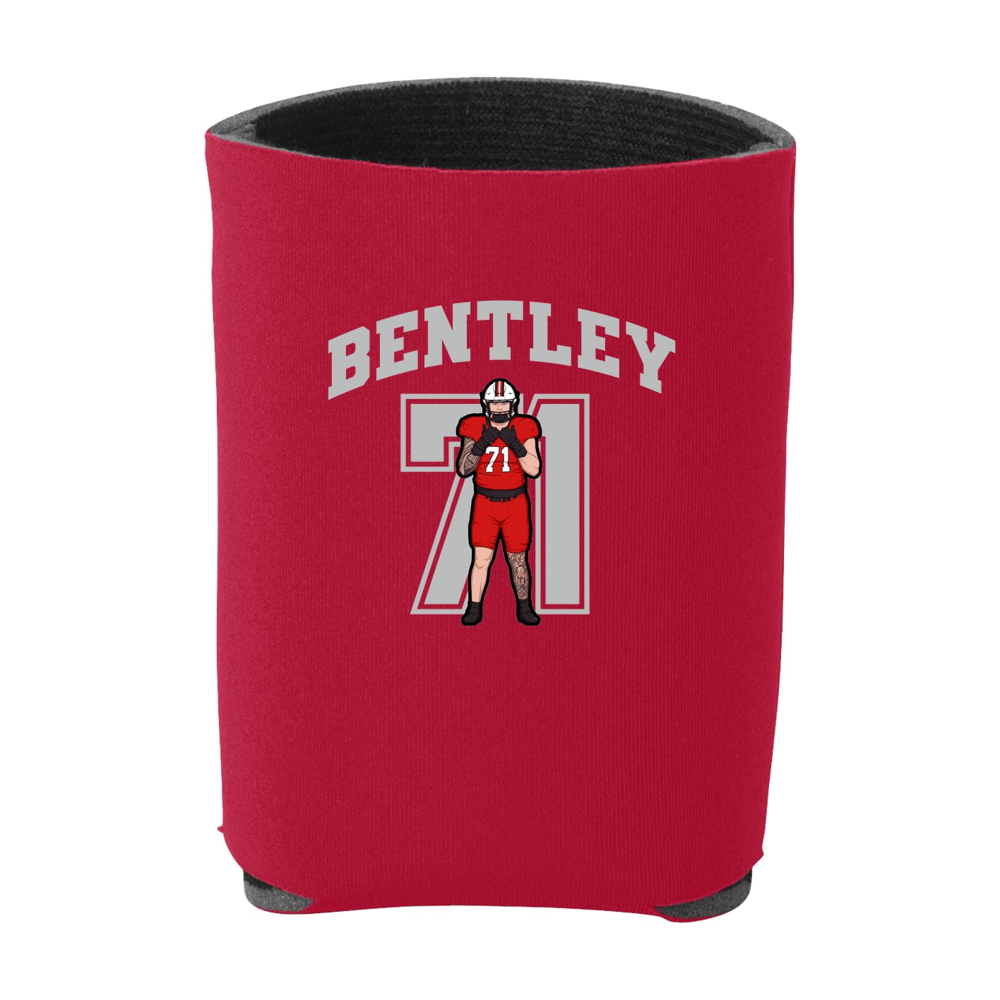 Can Holder — Number in Red