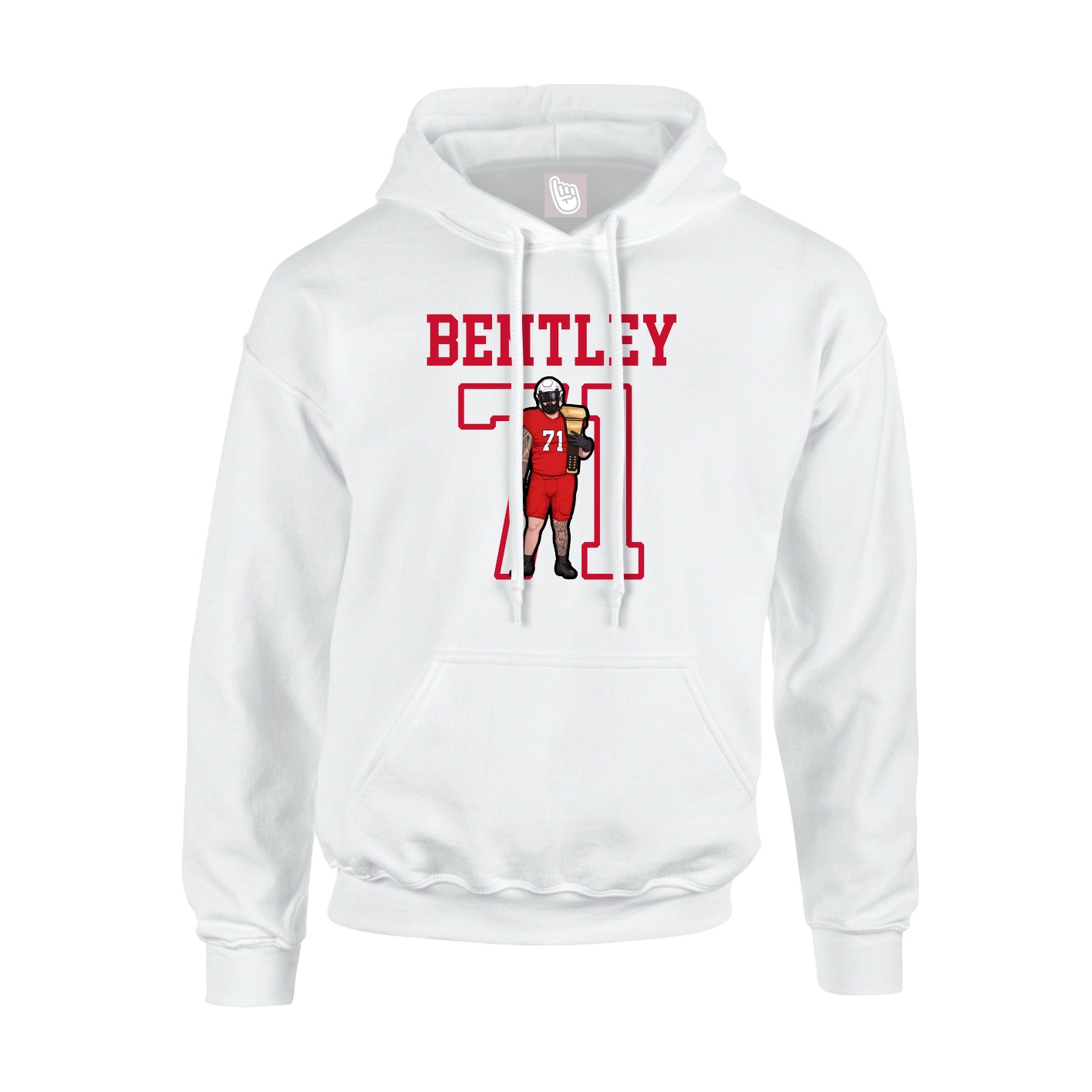 Hoodie — Shirsey in White