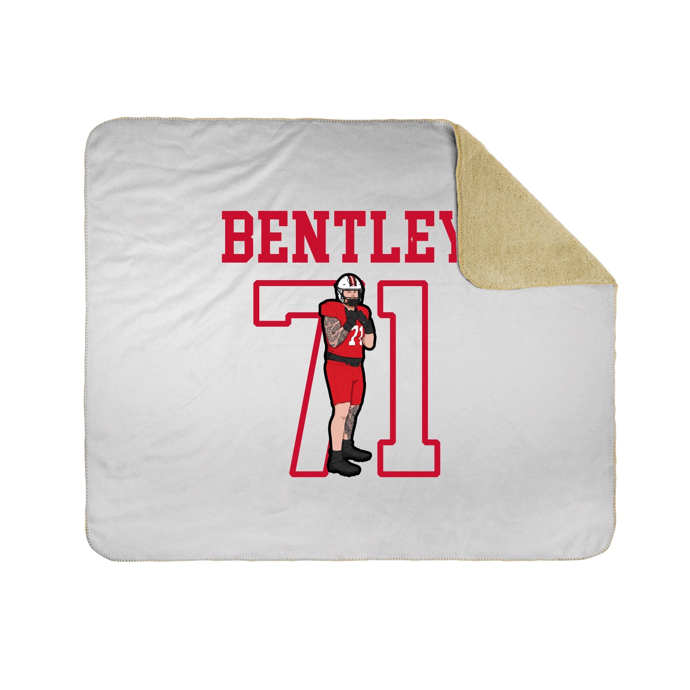 Throw Blanket — Shirsey in White