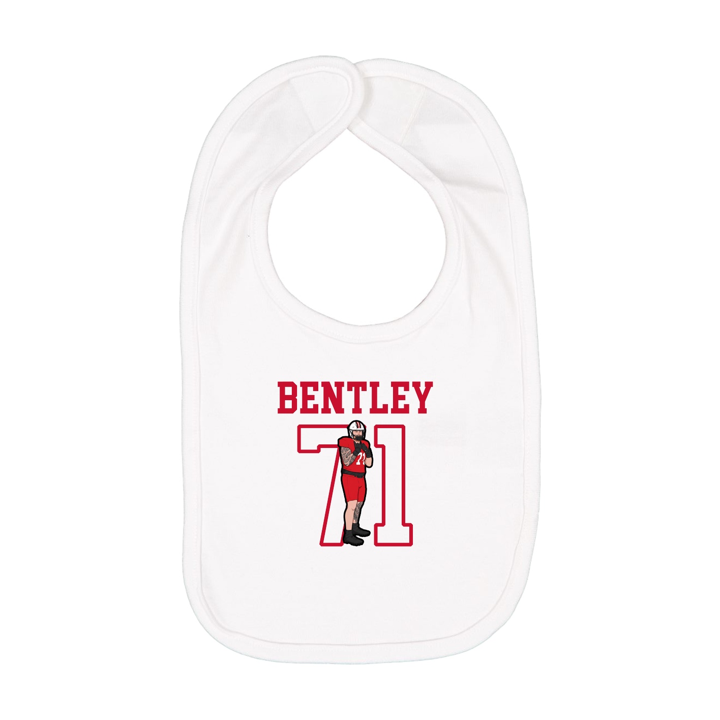 Infant Bib — Shirsey in White