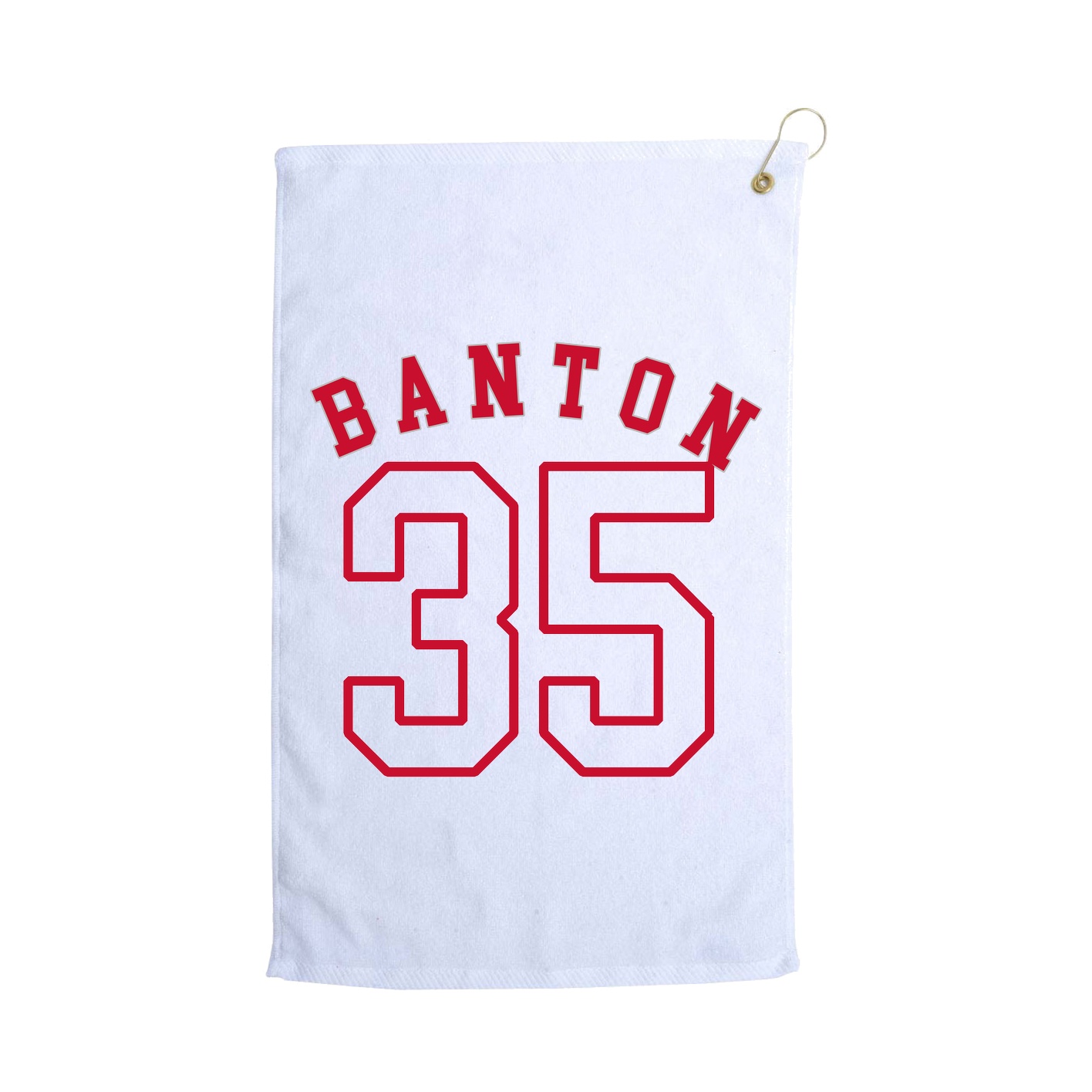 Golf Towel — Shirsey Arch in White