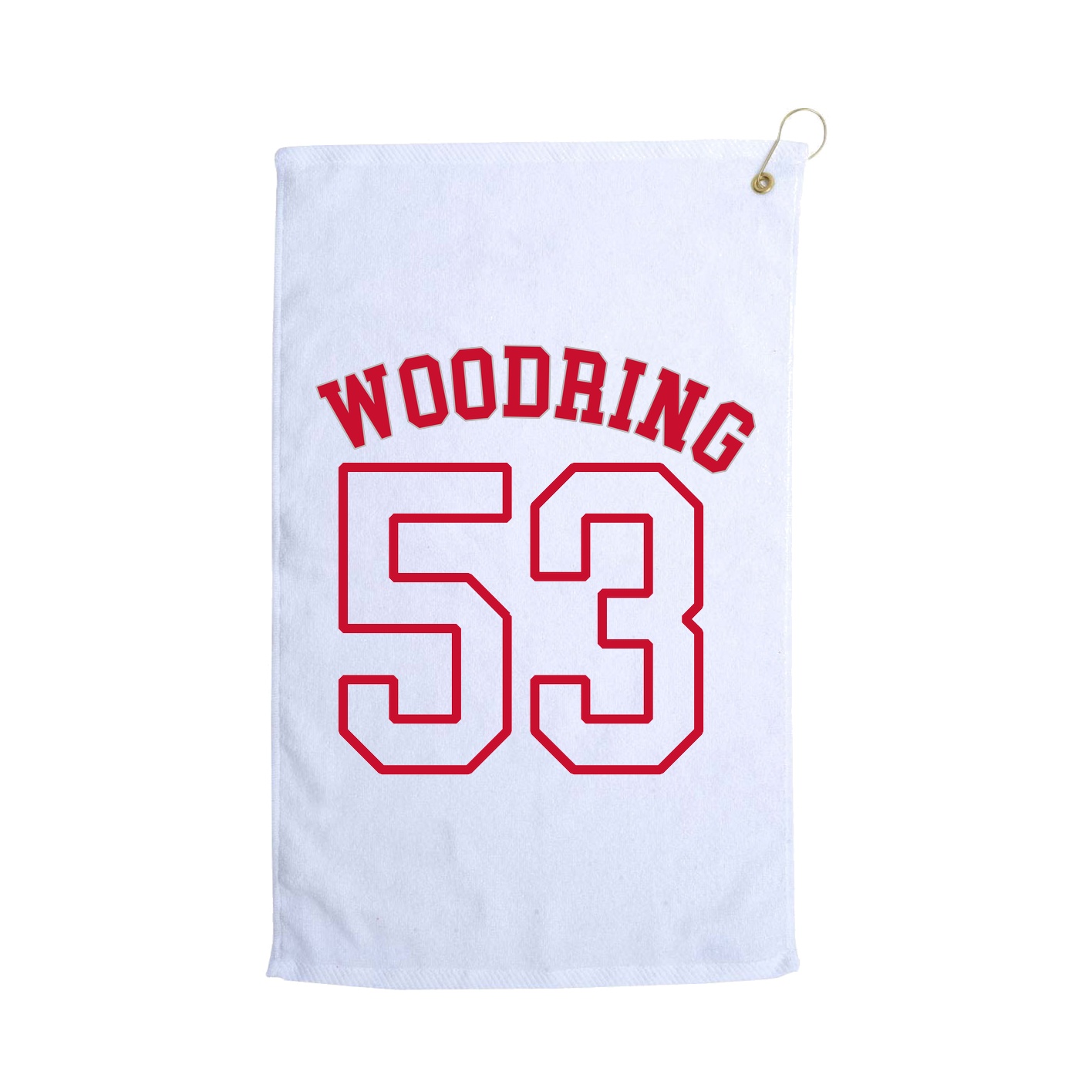 Golf Towel — Shirsey Arch in White