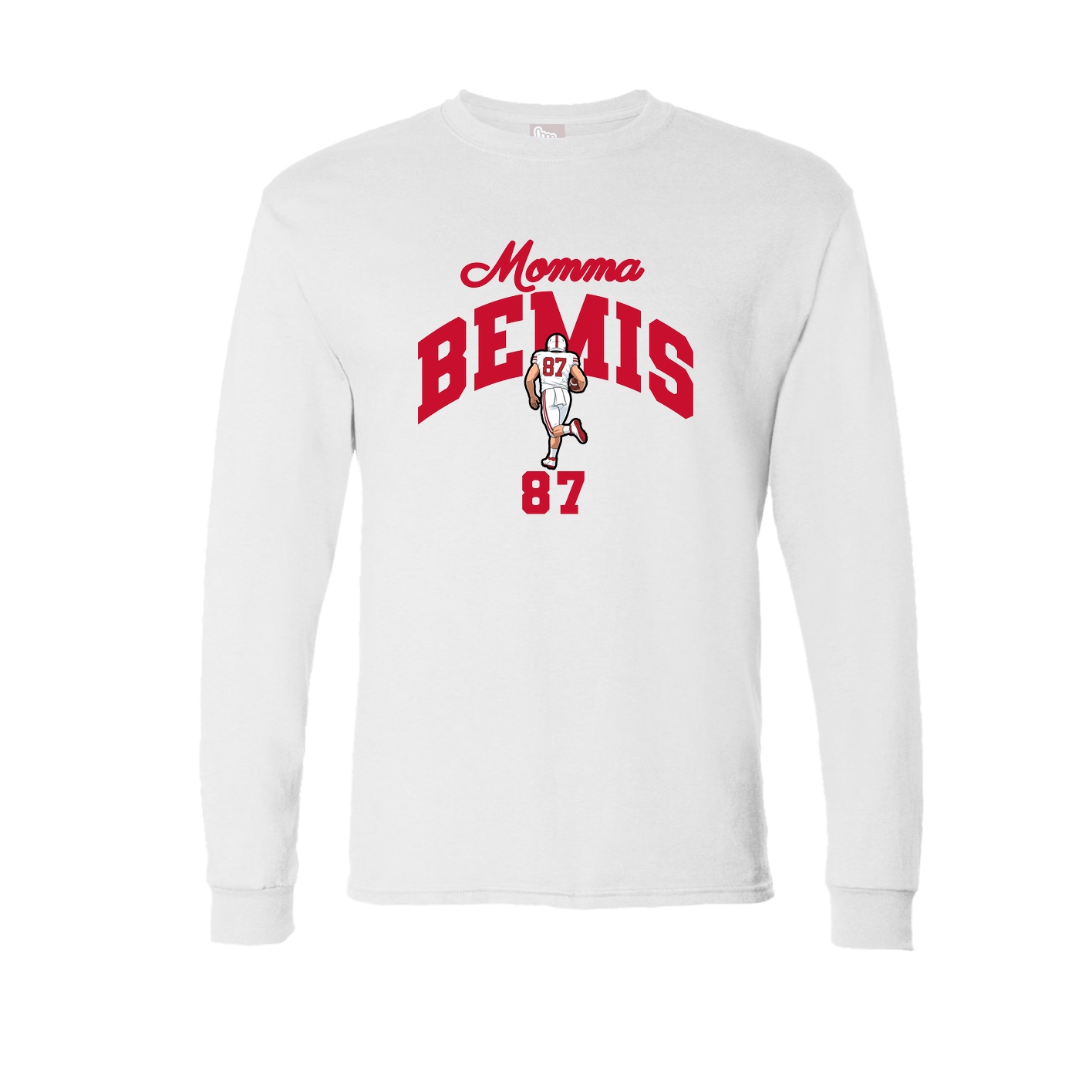 Long Sleeve Tee — Mothers Day Arch in White