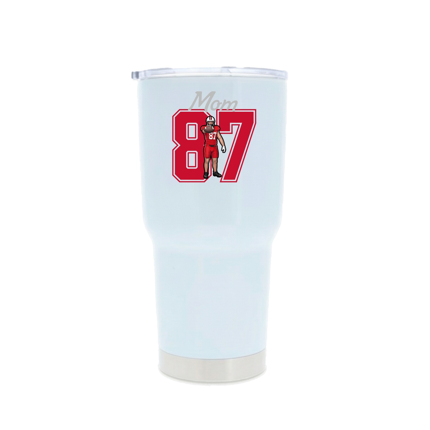 30oz Stainless Steel Tumbler — Mothers Day Shirsey in White