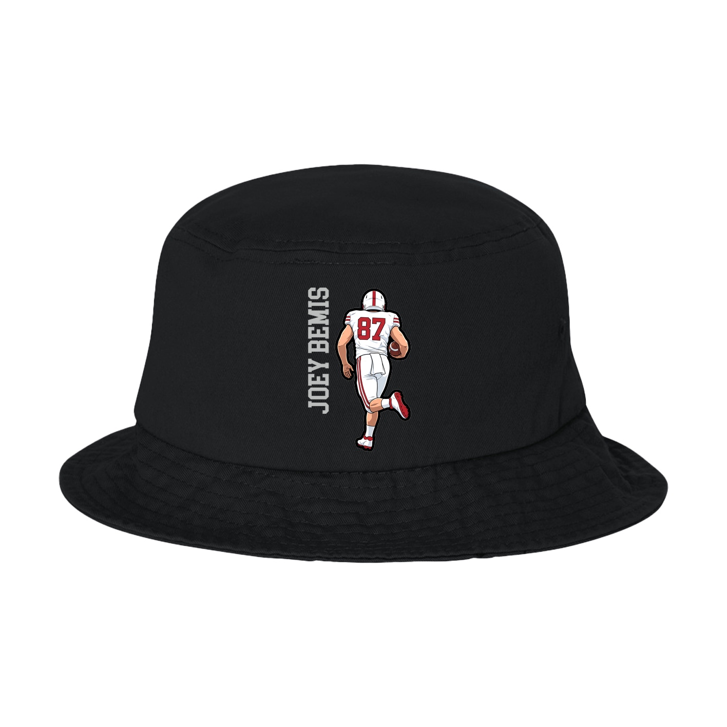 Bucket Cap — Name Vertical in Black