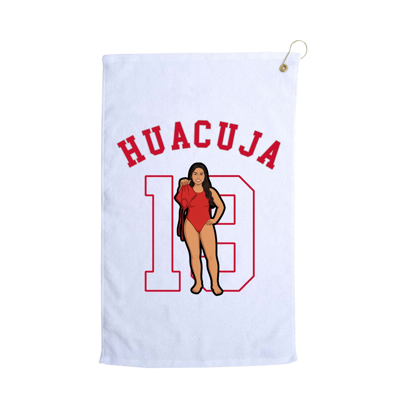 Golf Towel — Shirsey Arch in White