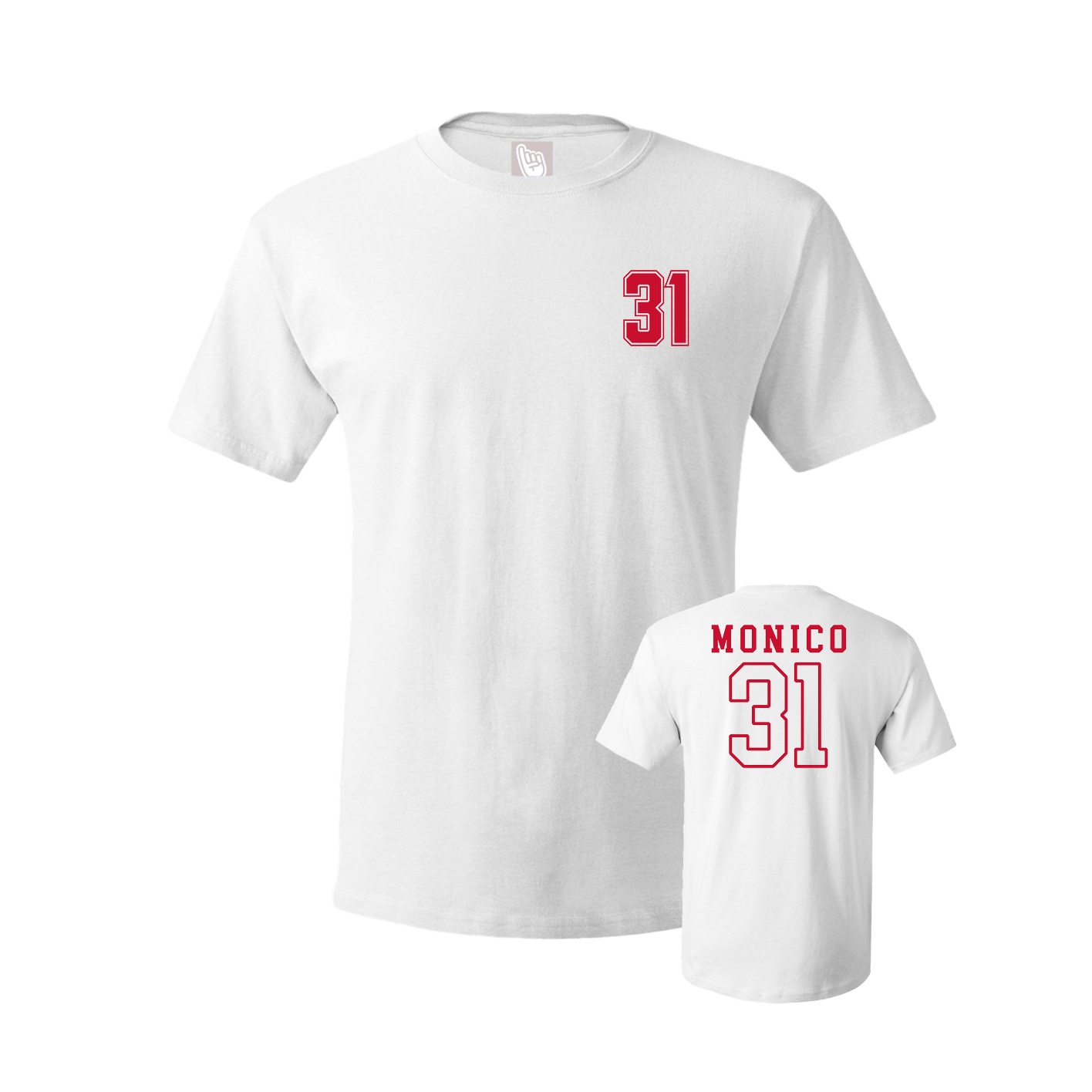 Youth Tee — Chest Back in White