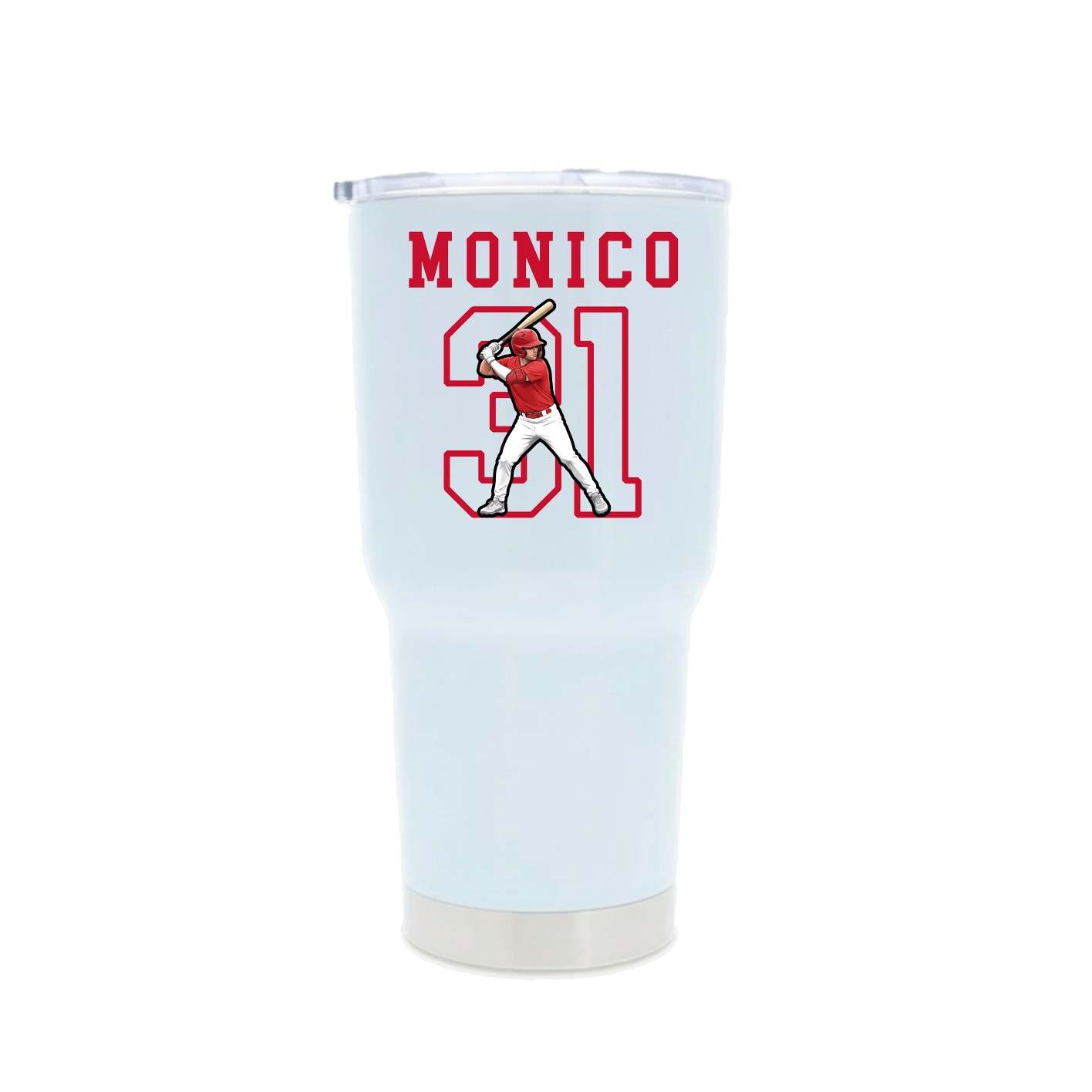 30oz Stainless Steel Tumbler — Shirsey in White