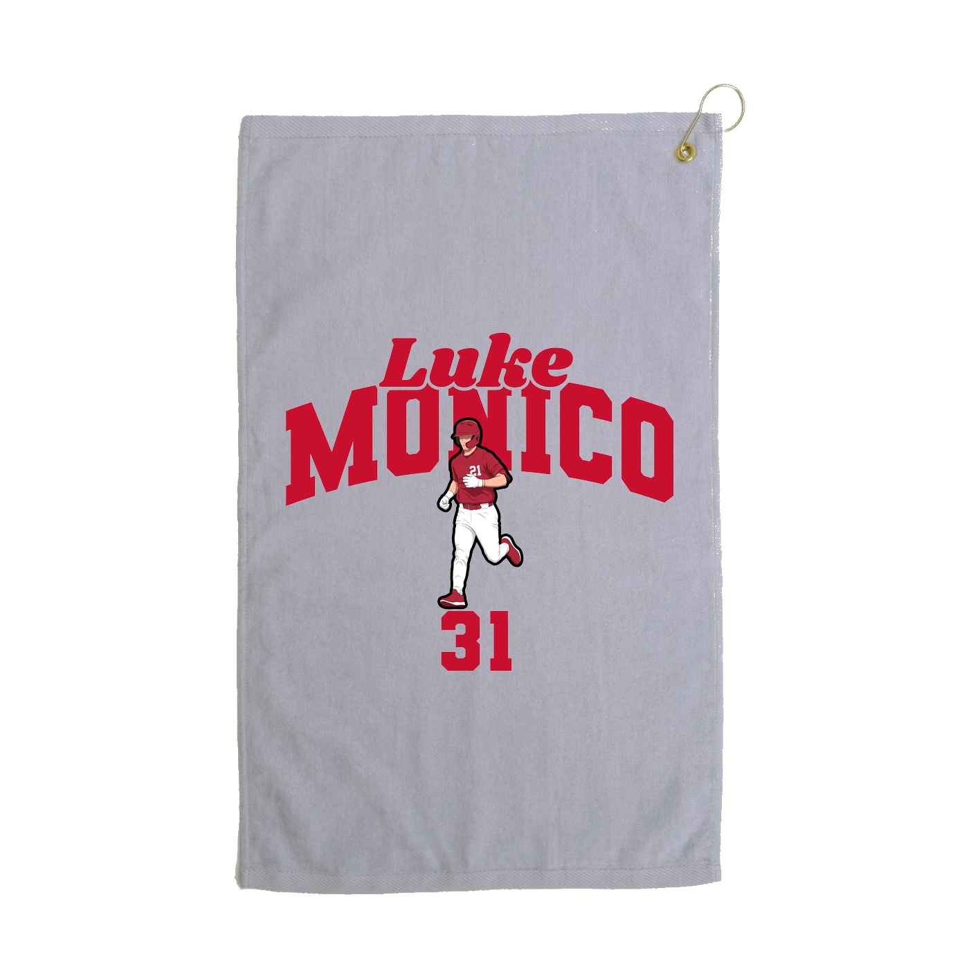 Golf Towel — Signature Arch in Grey