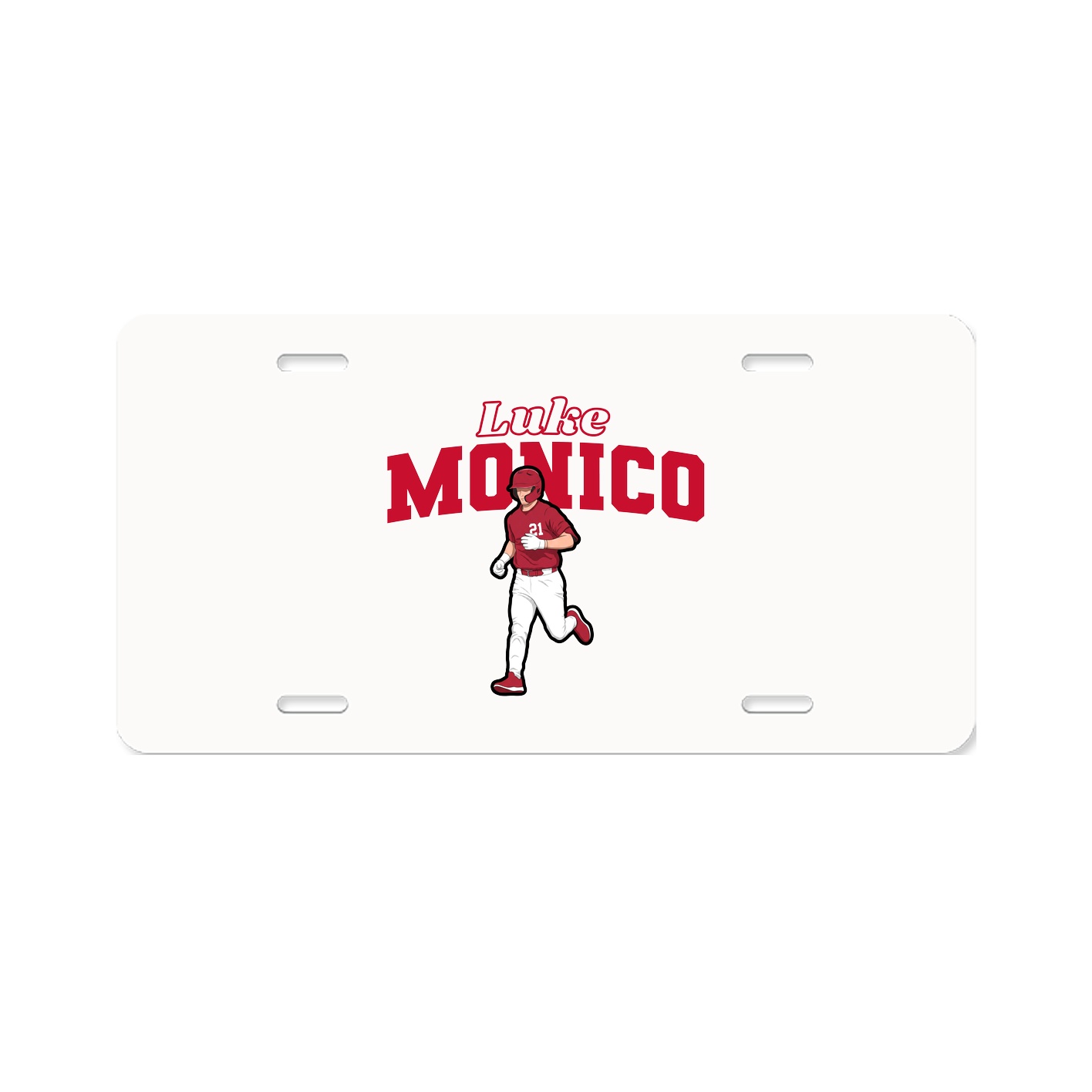License Plate — Name Arch in Classic