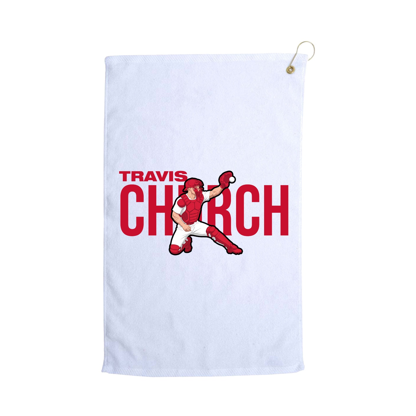 Golf Towel — Player Name in White