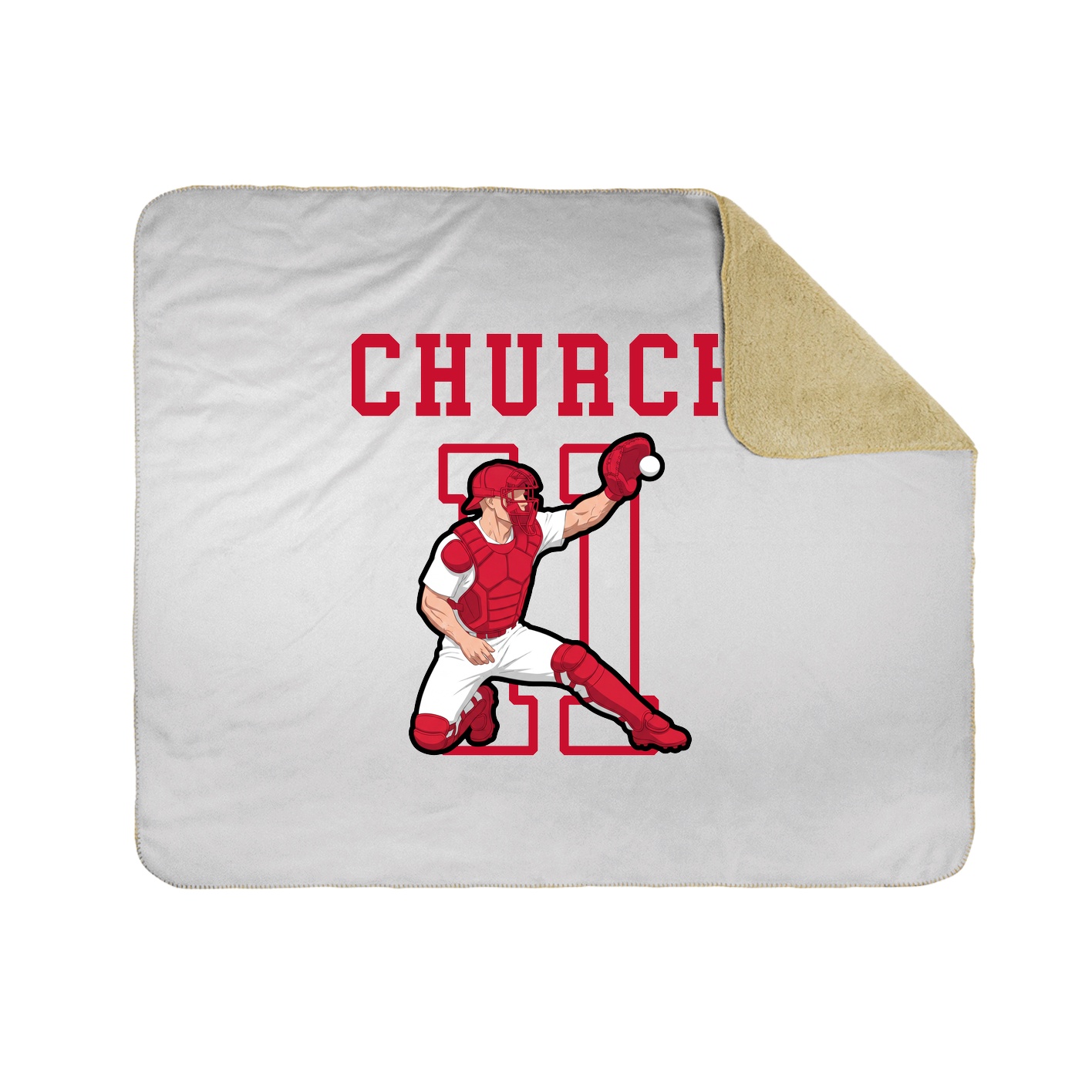 Throw Blanket — Shirsey in White