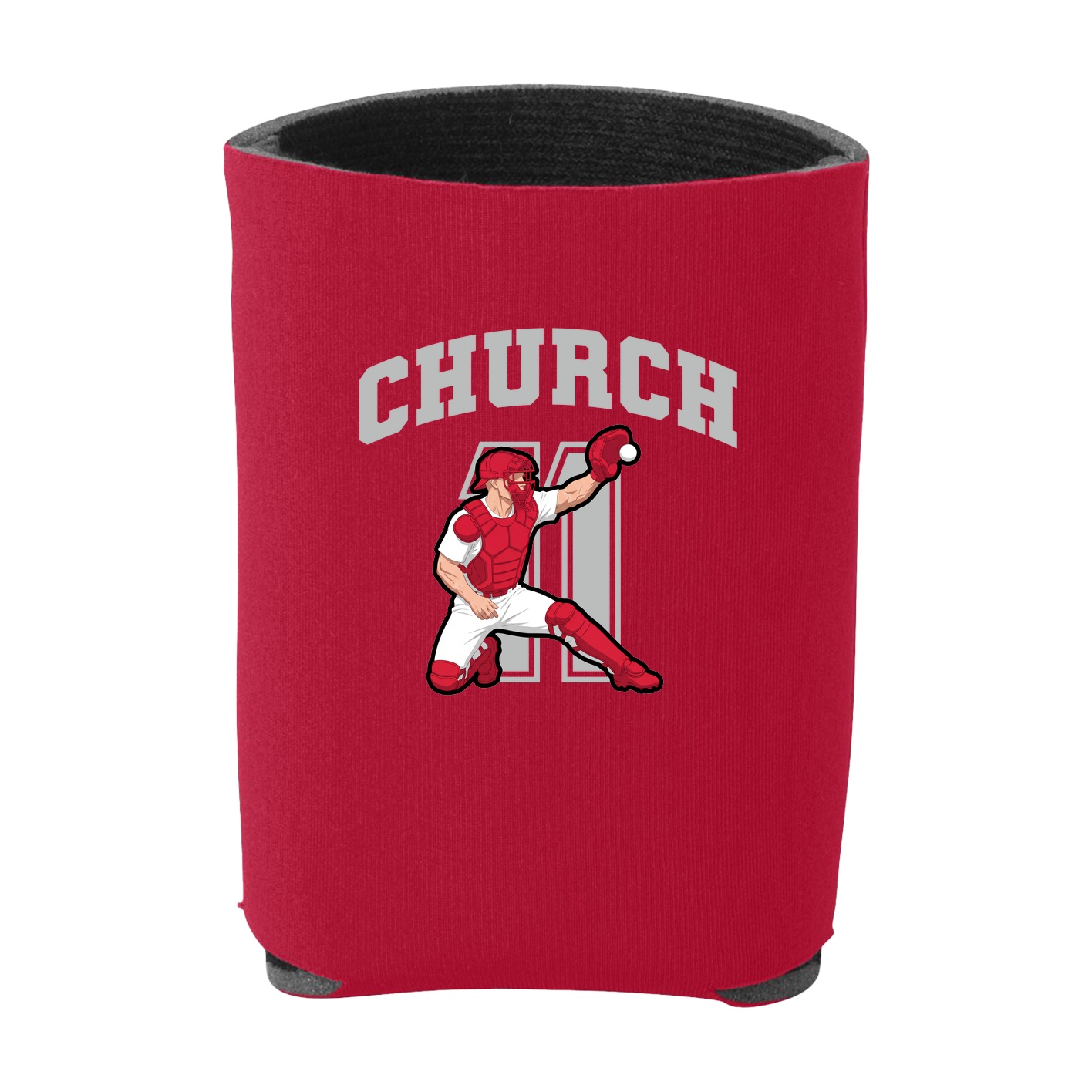 Can Holder — Number in Red