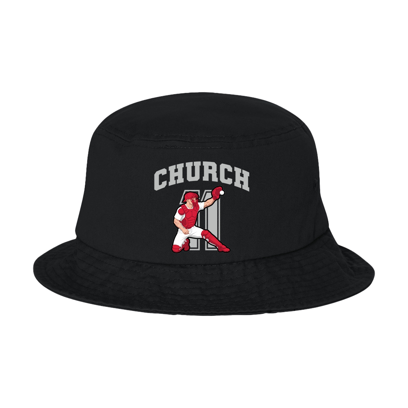 Bucket Cap — Number in Black
