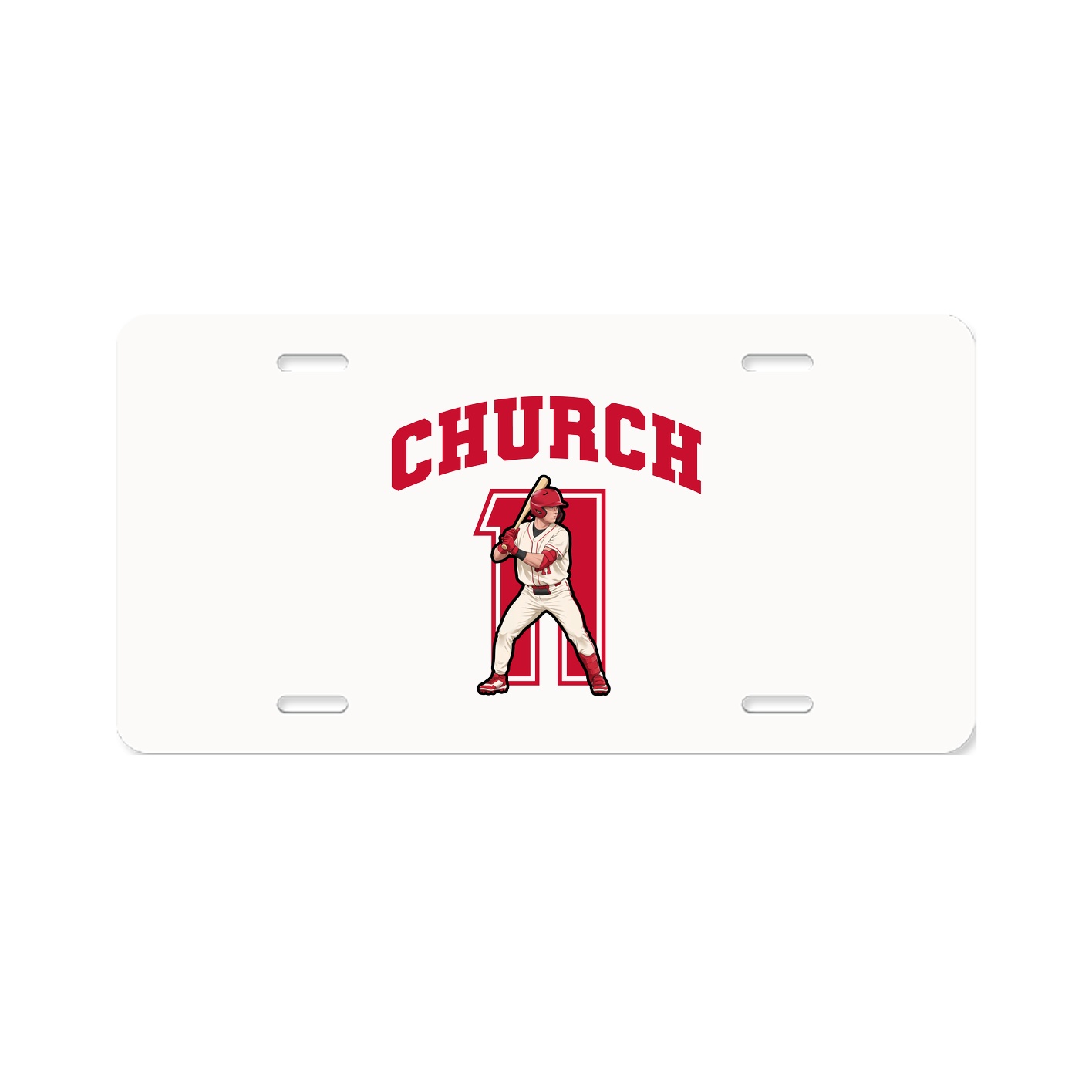 License Plate — Number in Classic