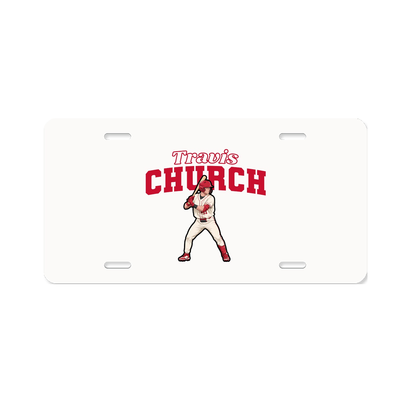 License Plate — Name Arch in Classic