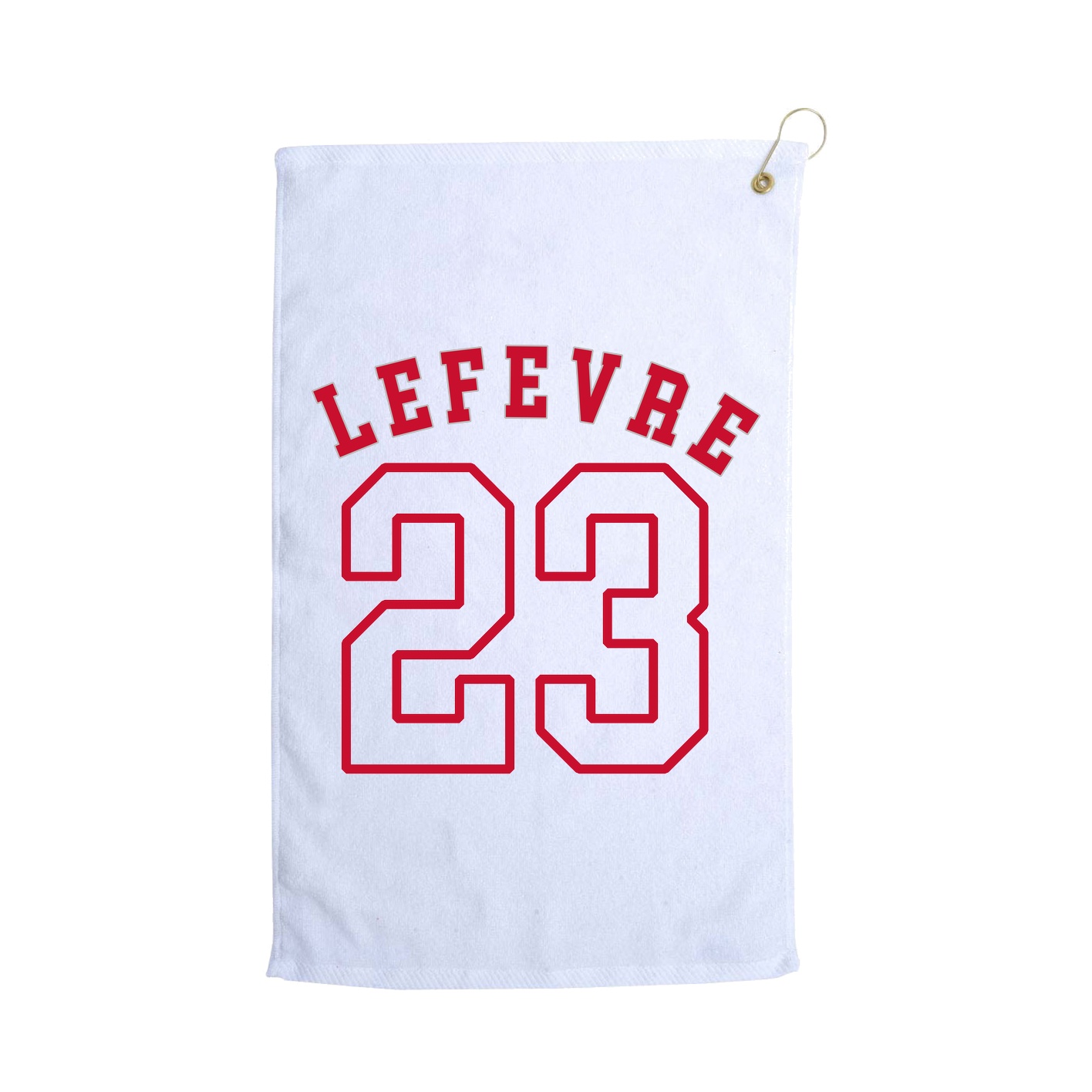 Golf Towel — Shirsey Arch in White