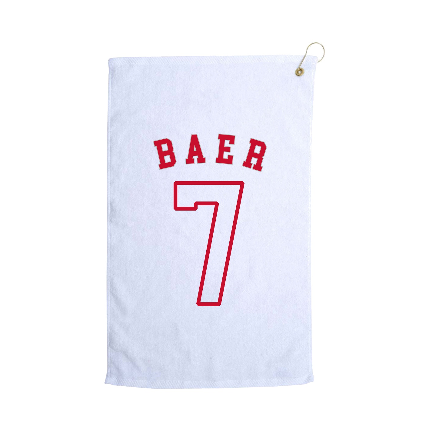 Golf Towel — Shirsey Arch in White